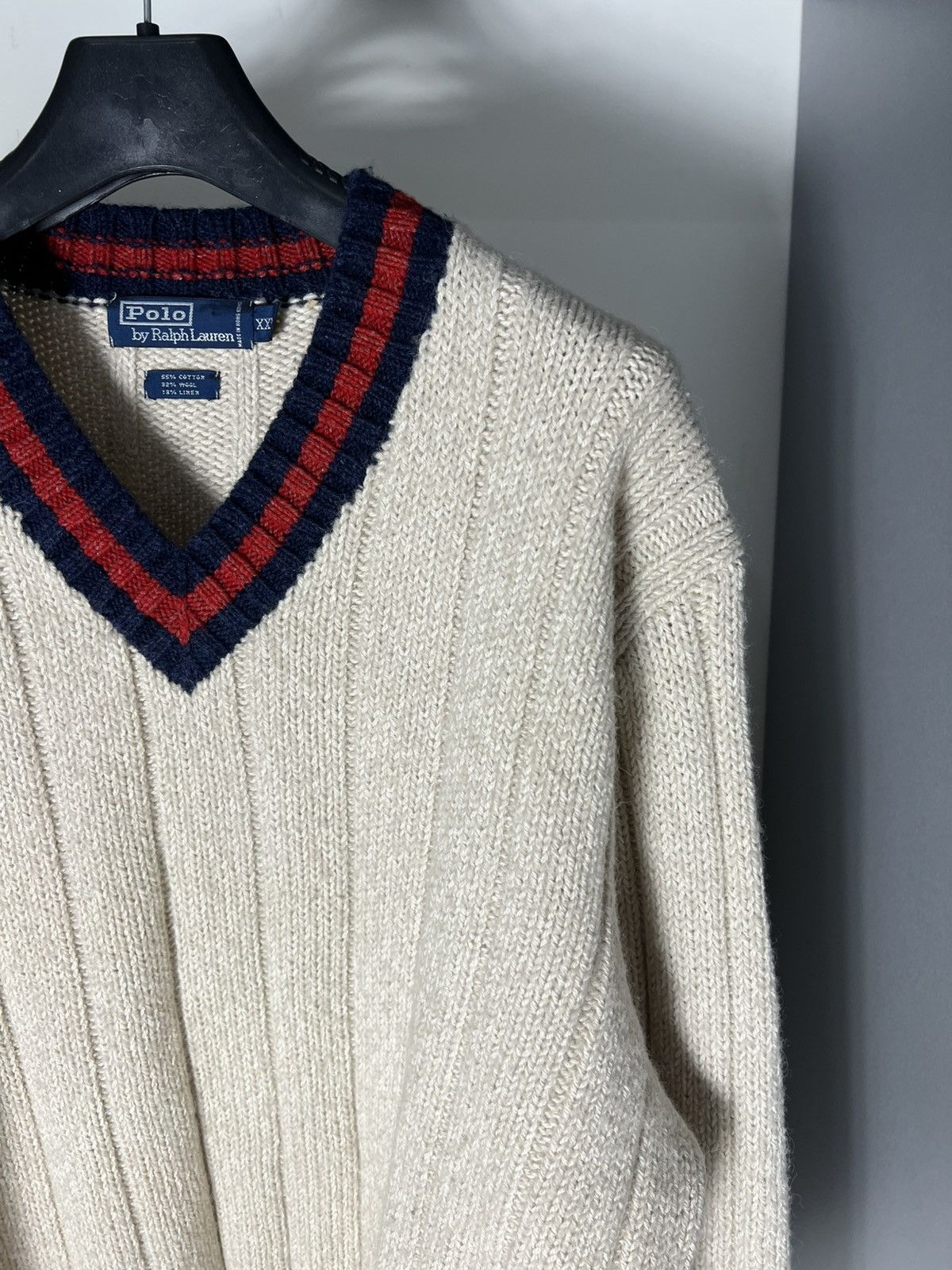 Polo Ralph Lauren × Vintage VERY RARE POLO RALPH LAUREN SWEATER KNIT DESIGNER RETRO 90s Size US XXL / EU 58 / 5 - 2 Thumbnail