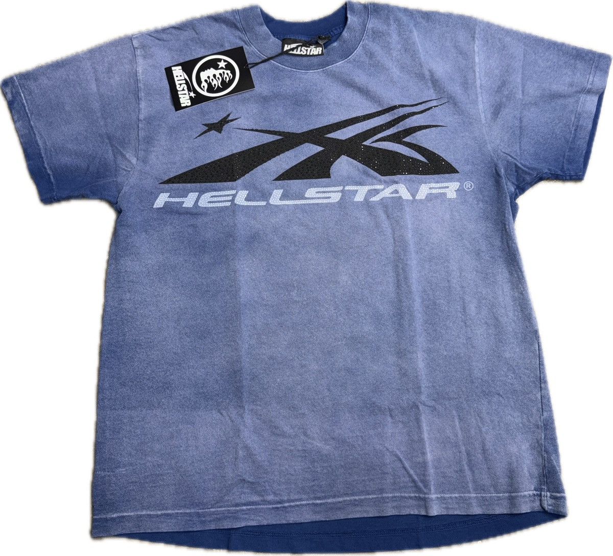 HELLSTAR Hellstar Sports Logo Rhinestone T-shirt Size US M / EU 48-50 / 2 - 1 Thumbnail