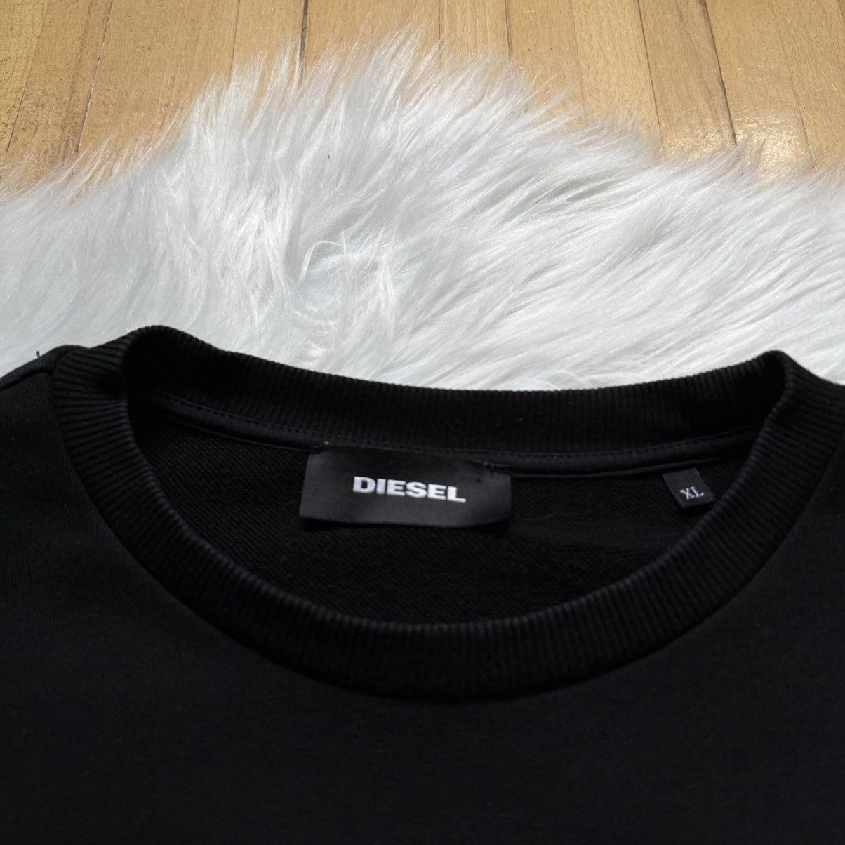 Diesel 📌 Crazy Diesel Y2K Black Sweatshirt Size US XL / EU 56 / 4 - 4 Thumbnail