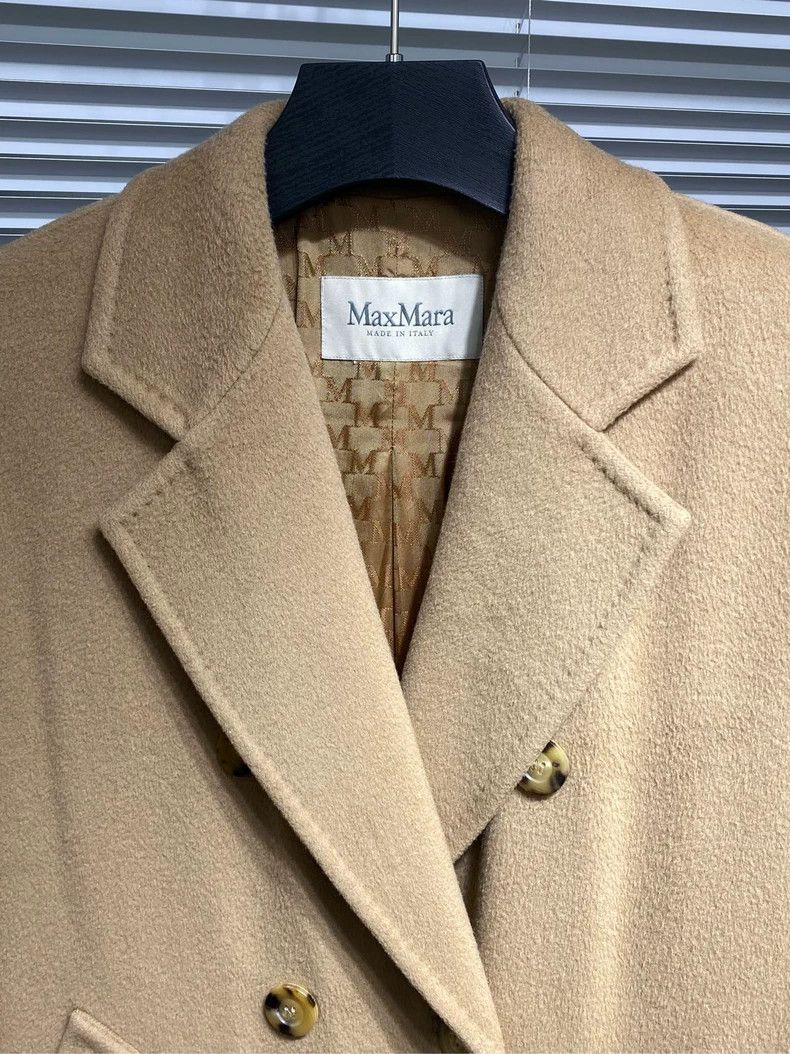 Max Mara Max Mara Classic Coat Camel Wool Size XXS / US 00 / IT 34 - 5 Thumbnail
