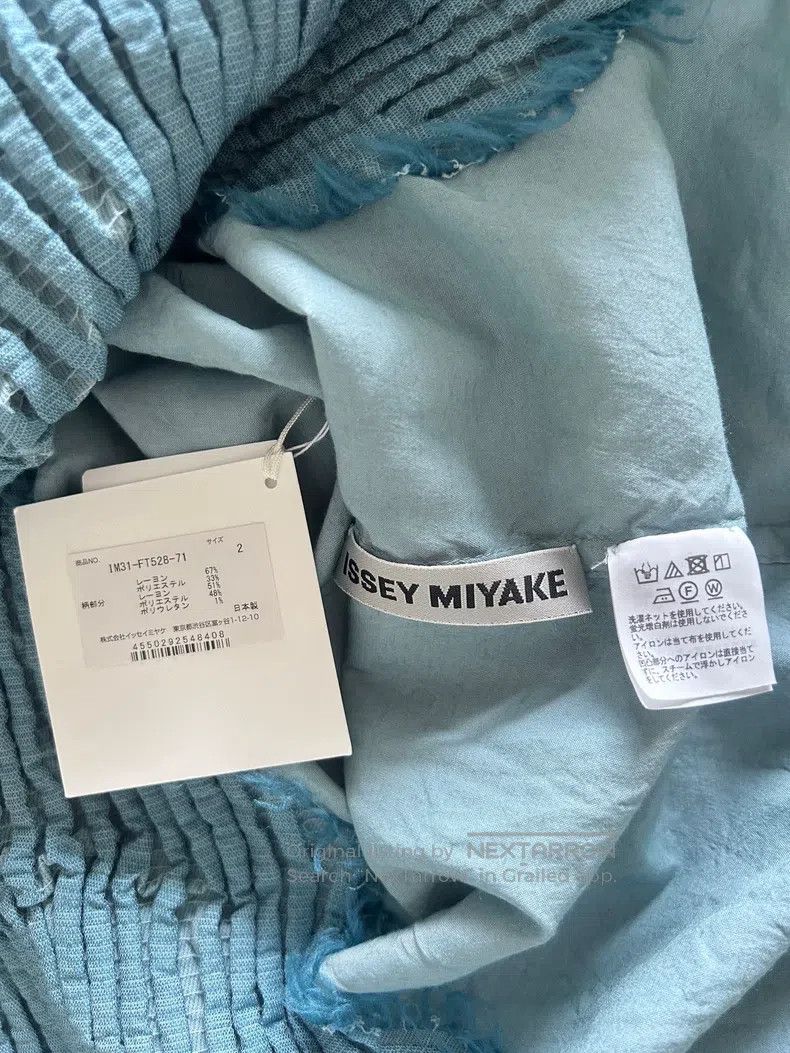 Issey Miyake Issey Miyake Ruffled Memory Dress Blue Size M / US 6-8 / IT 42-44 - 3 Thumbnail