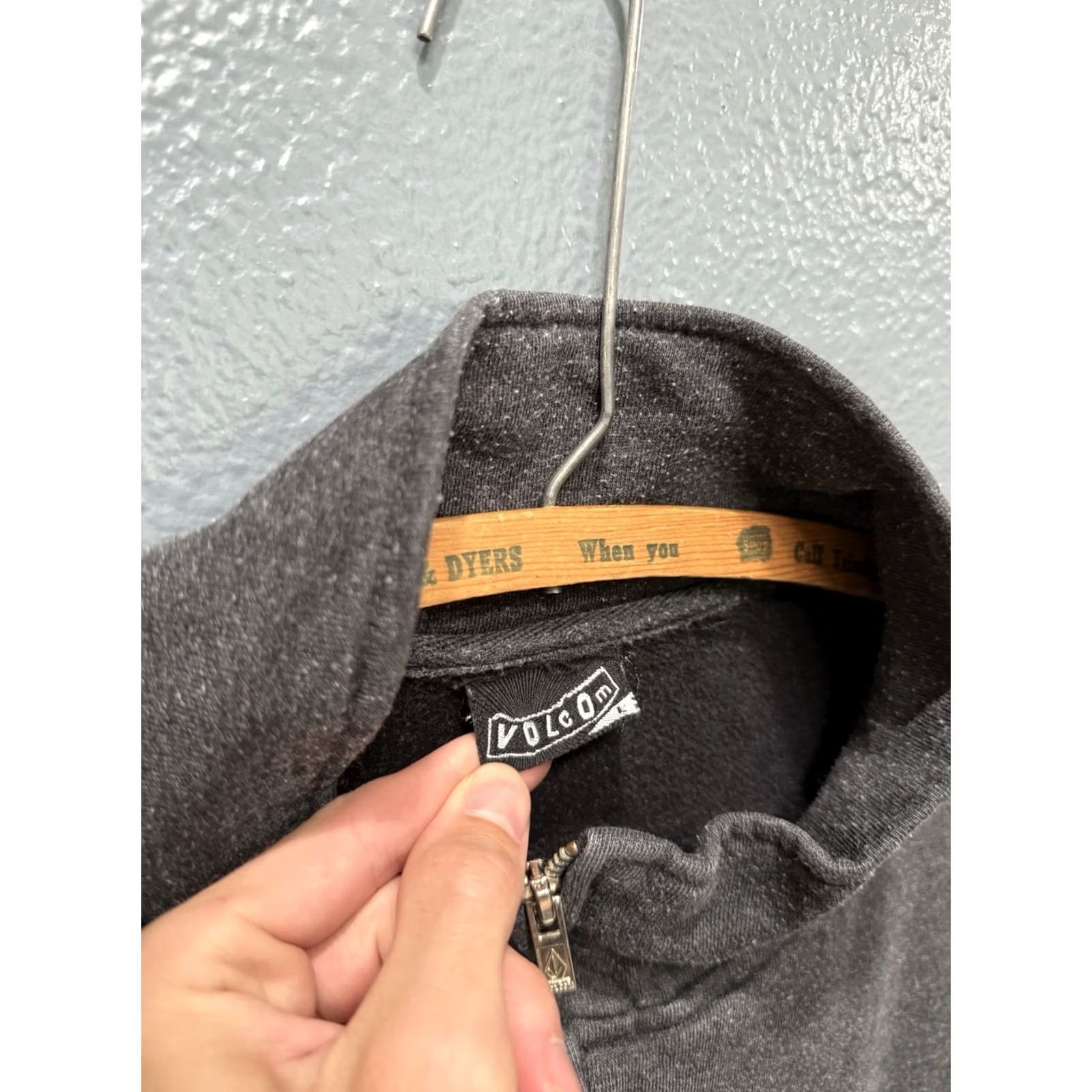 Volcom VINTAGE Volcom Men’s Gray Felt Zip Sweatshirt L Size US L / EU 52-54 / 3 - 7 Thumbnail