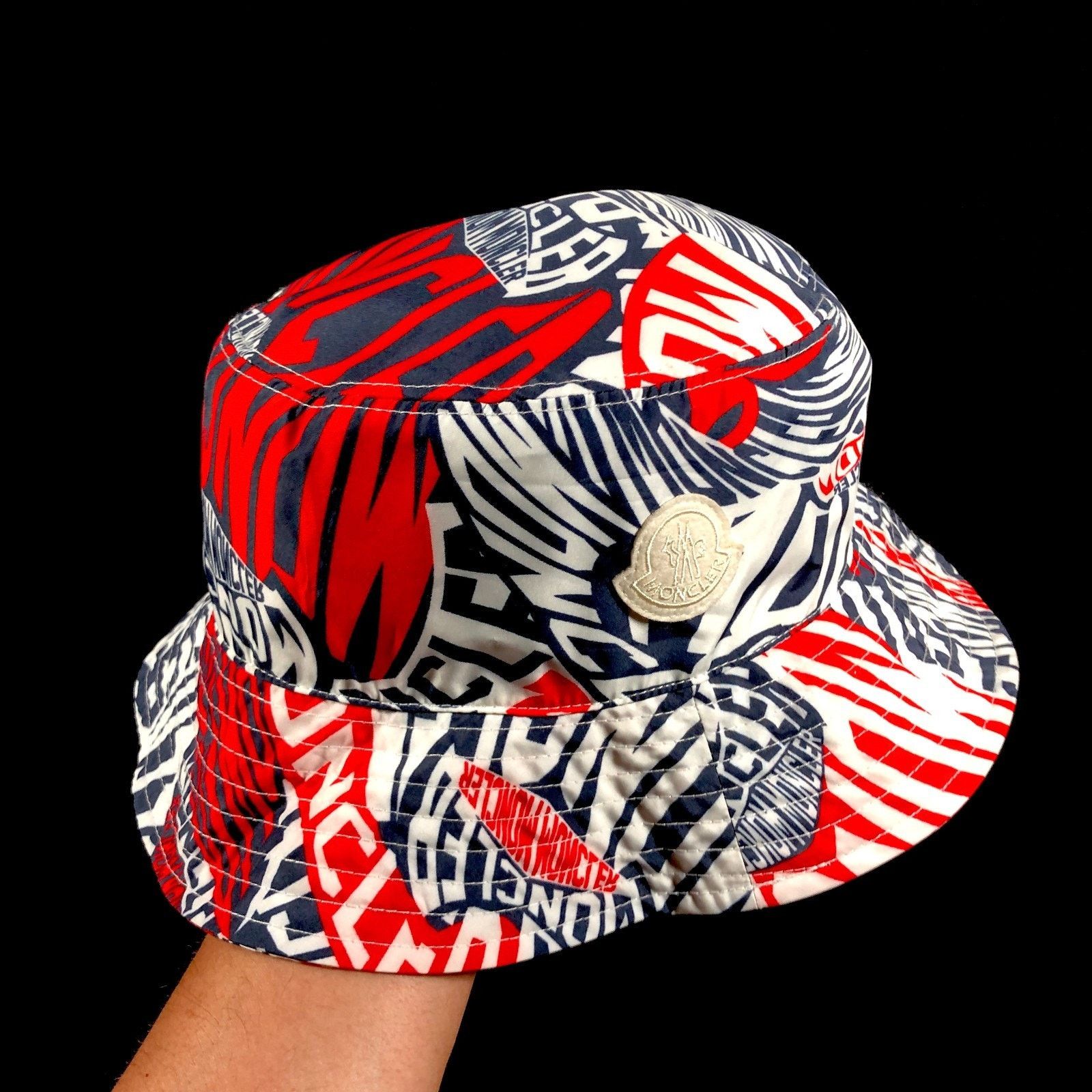 Moncler Moncler Wavy Print Multi Color Bucket Hat Size Large L Size ONE SIZE - 1 Thumbnail