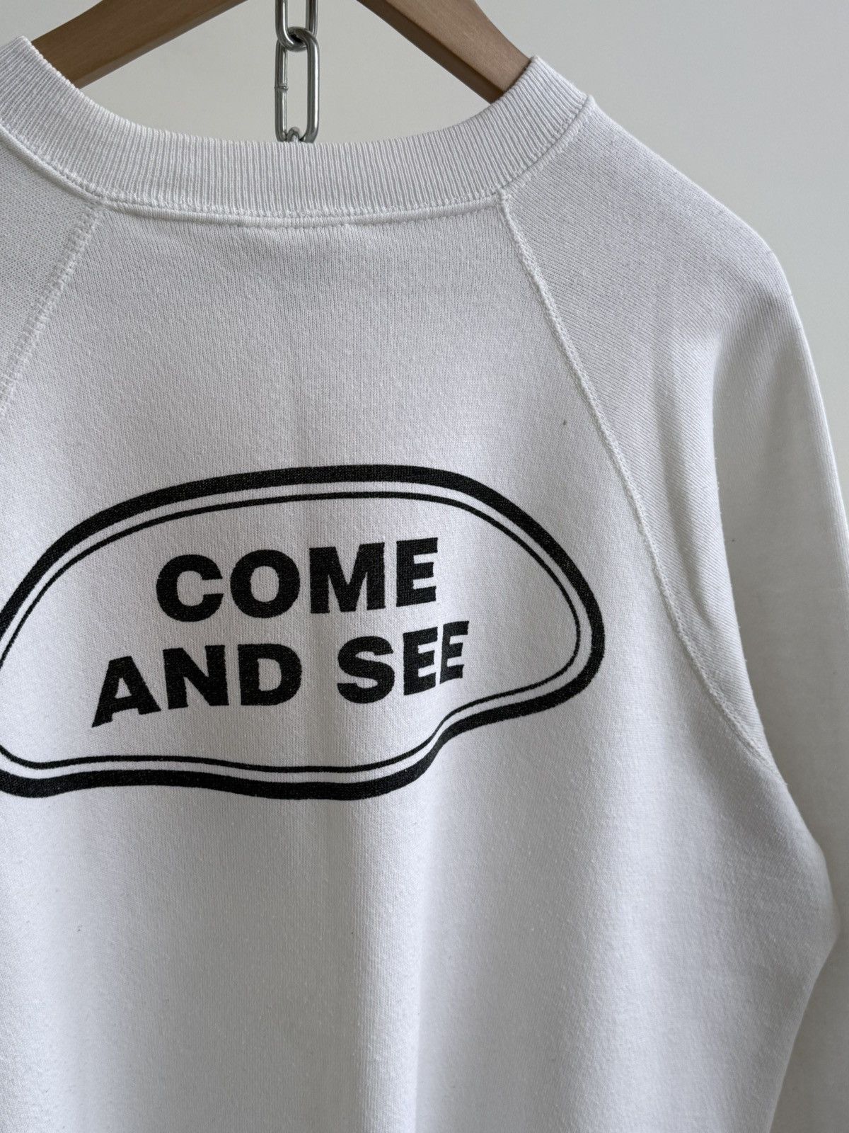 Vintage Vintage 90s God Cares Christian Sweatshirt Size US XL / EU 56 / 4 - 5 Thumbnail