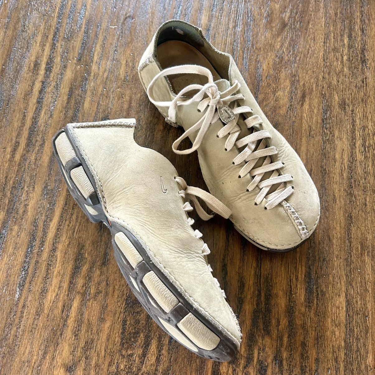 Nike Nike Vintage 90s/Y2K Grunge Rare Leather Stitched Sneakers Size US 9 / EU 42 - 1 Thumbnail