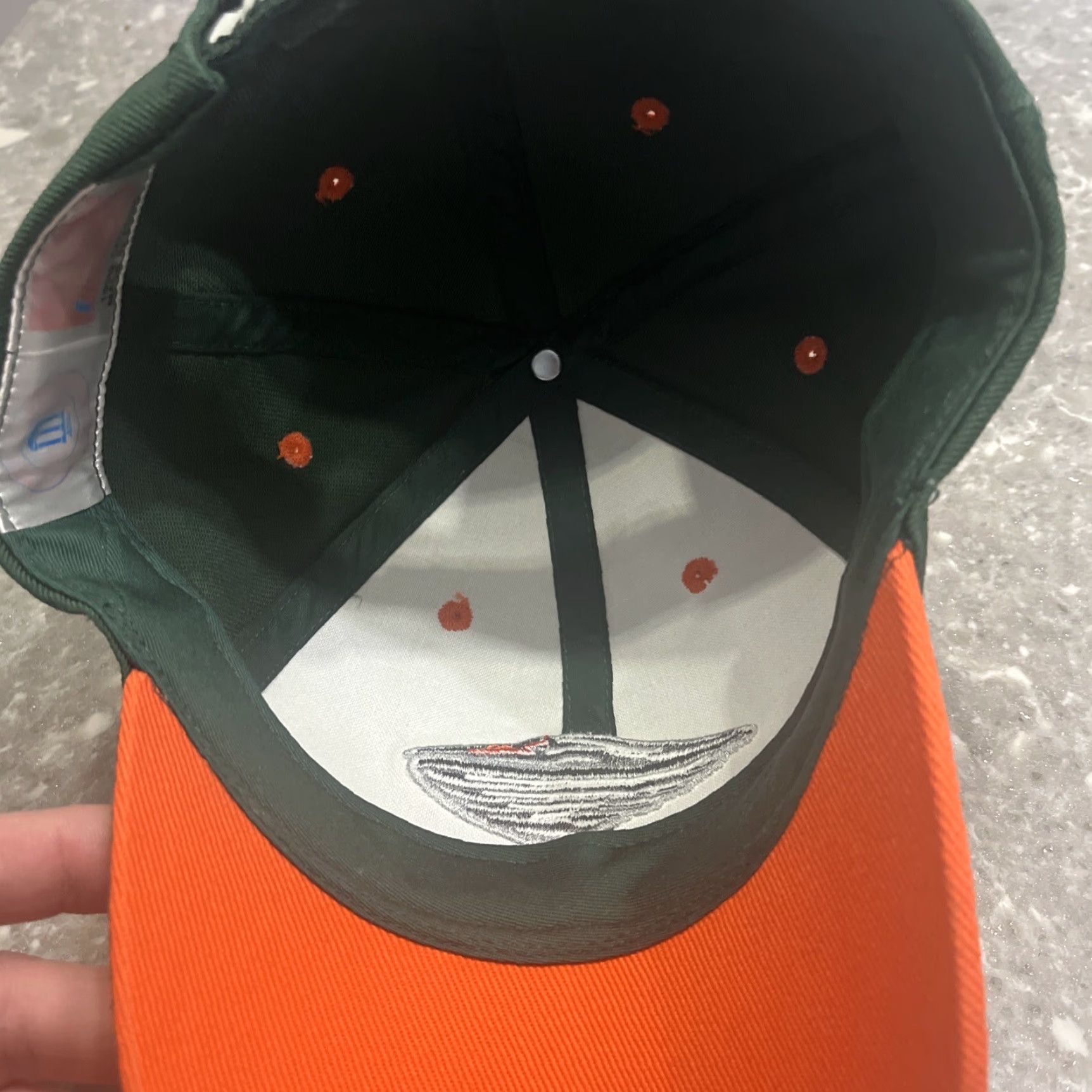 Twins VINTAGE Miami Hurricanes Men’s Cap Hats Green Adjustable Cotton Embroidered Hook and Loop 4 Logos U Hat Twins Enterprise NCAA Men Size ONE SIZE - 7 Thumbnail