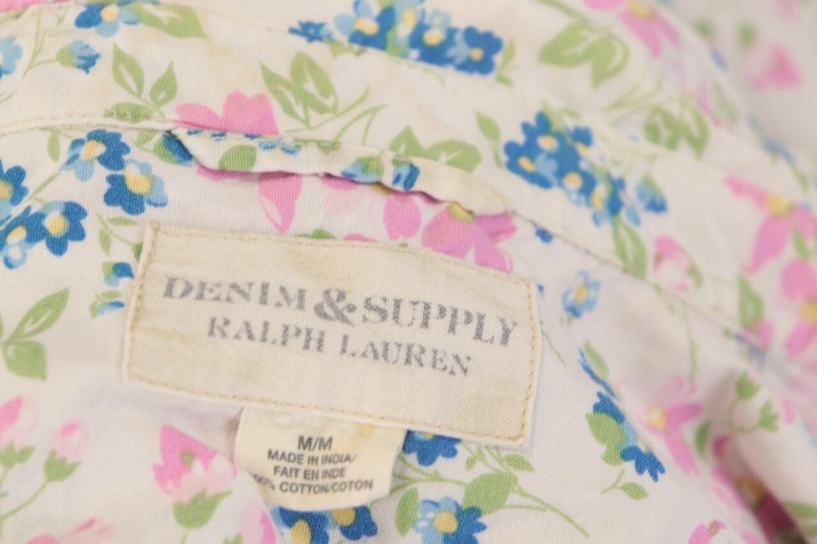 Denim & Supply Ralph Lauren Denim & Supply Ralph Lauren White Florlal Shirt Size M Size US M / EU 48-50 / 2 - 12 Thumbnail