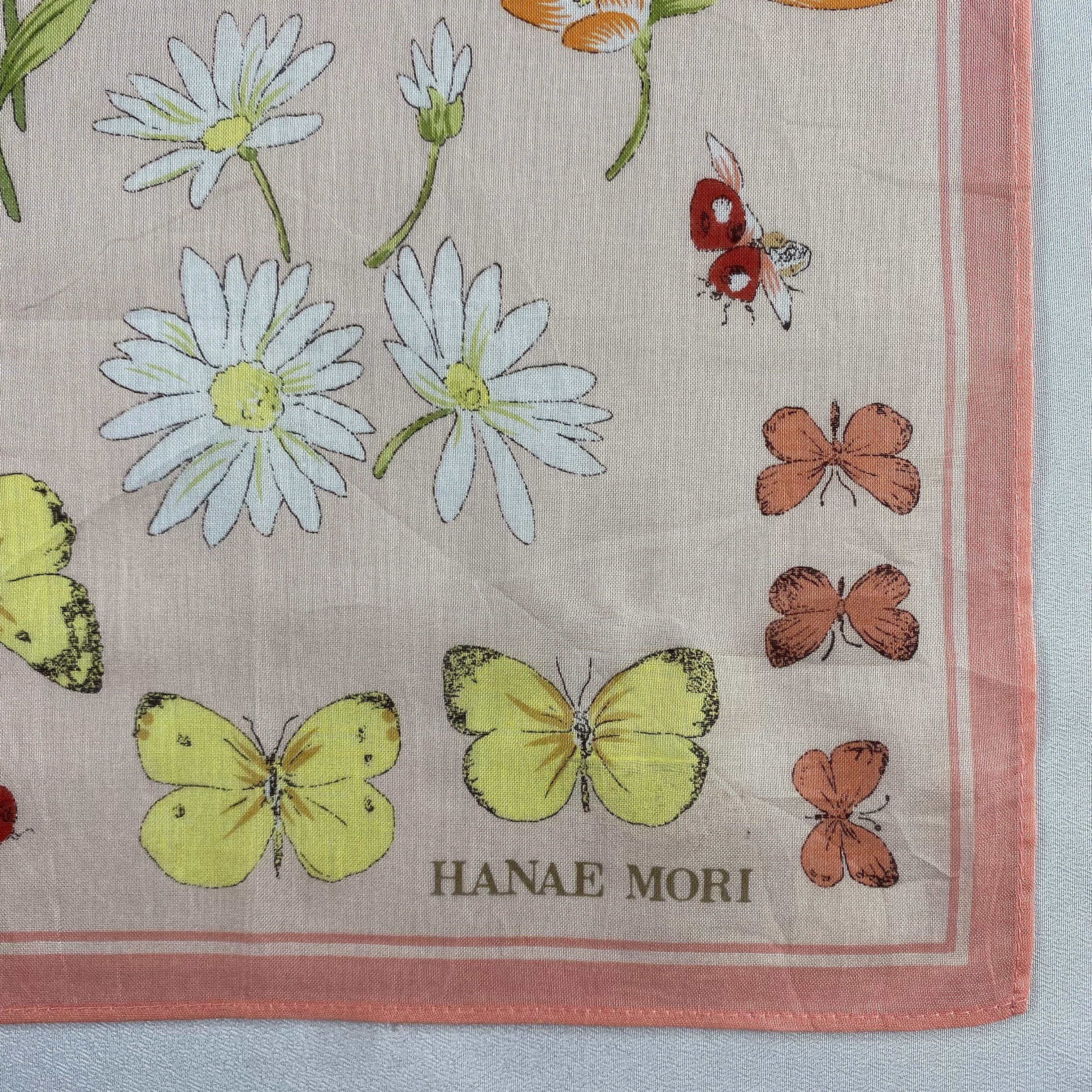 Hanae Mori × Vintage Hanae Mori Handkerchief / Neckerchief / Bandana-P562 Size ONE SIZE - 3 Thumbnail