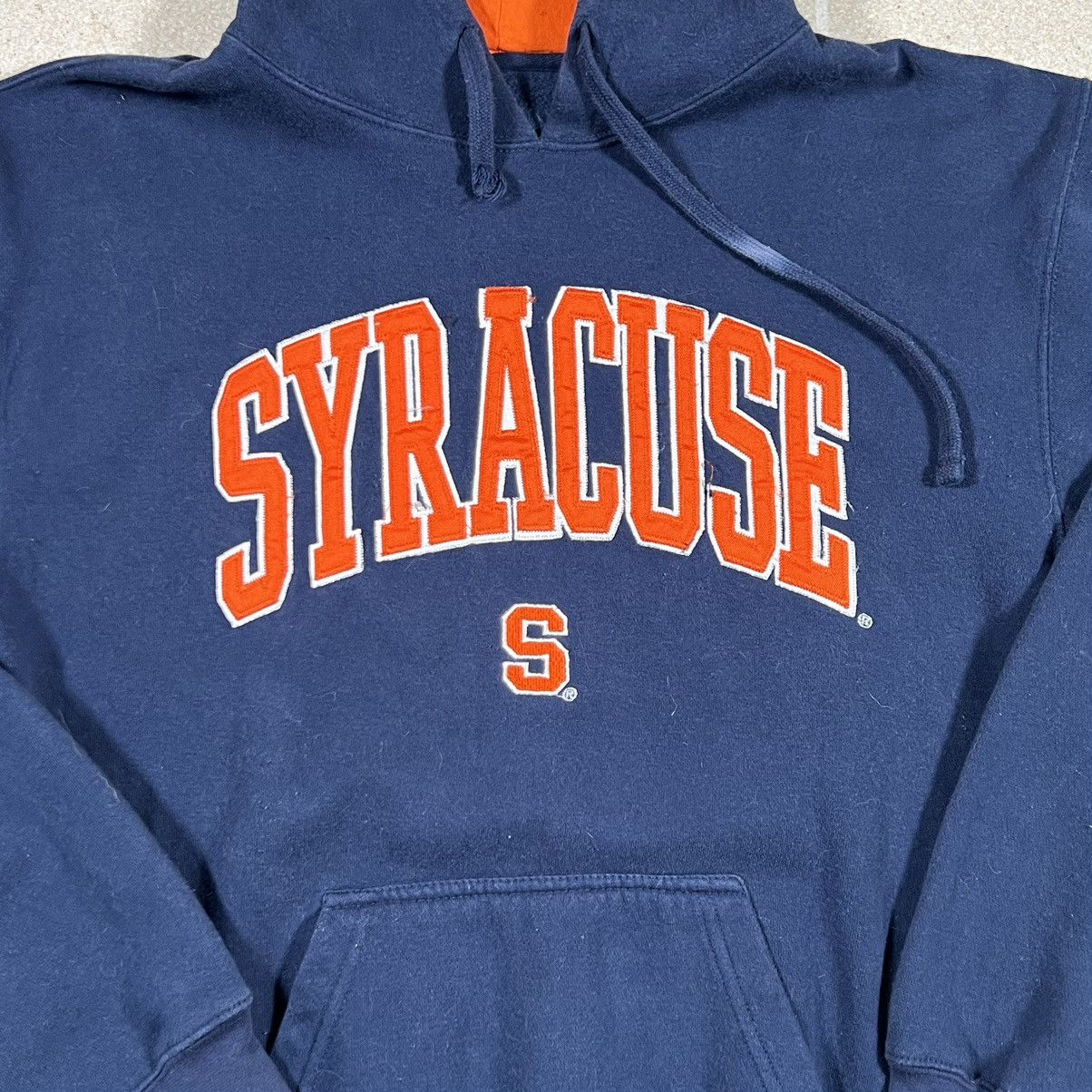 J. America × Vintage Blue Embroidered Stitched Syracuse Orange Hoodie Sweatshirt Size US L / EU 52-54 / 3 - 2 Thumbnail