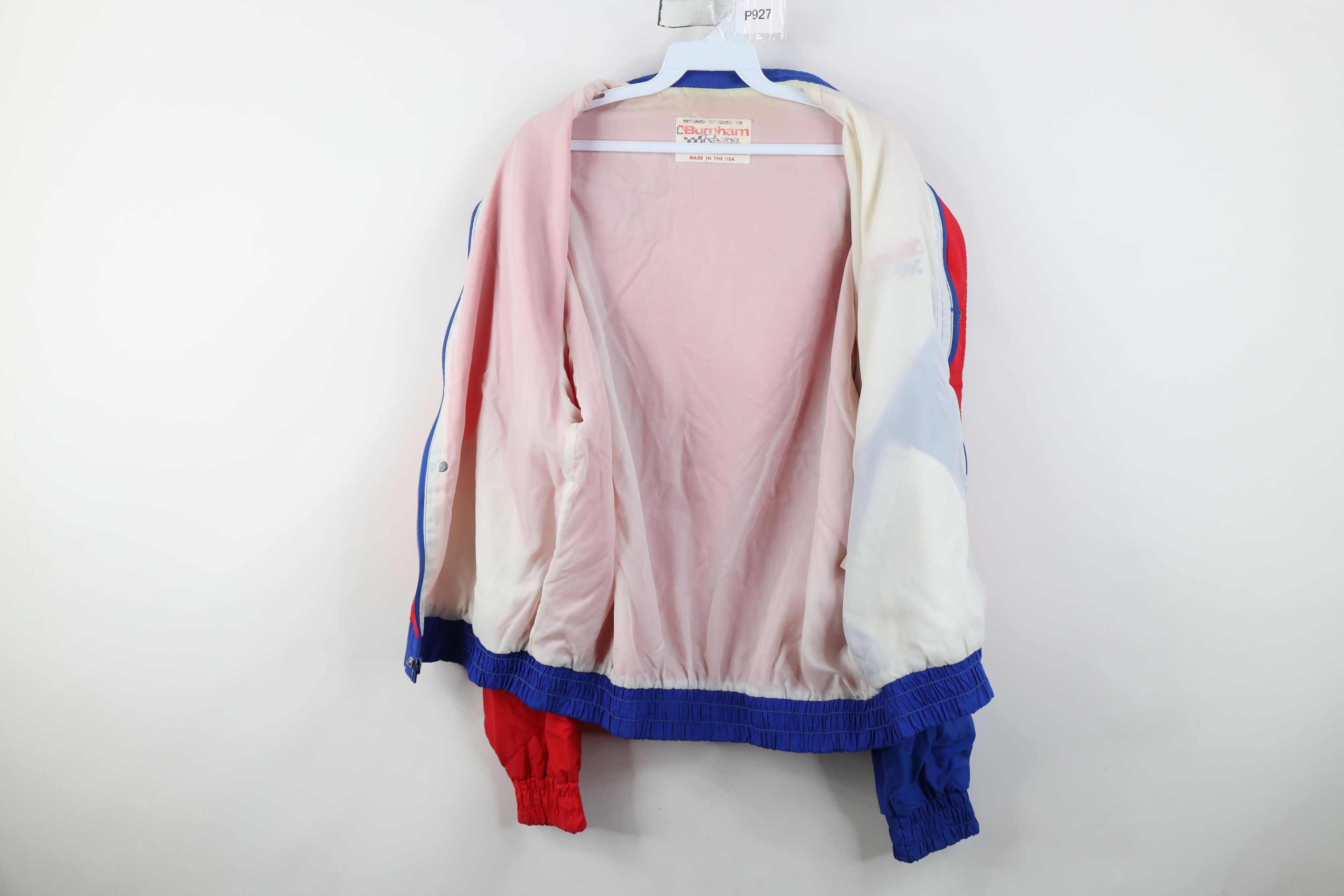 Vintage Vintage 80s 90s Burnham Racing Windbreaker Jacket USA Size US M / EU 48-50 / 2 - 11 Thumbnail
