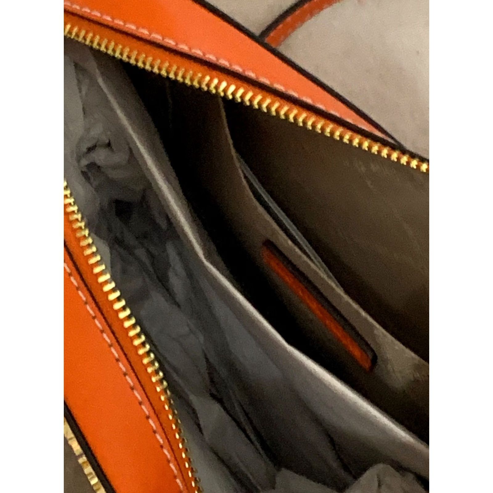 Michael Kors Michael Kors JET SET Crossbody Handbag Poppy Orange Woven Leather Purse Women Size ONE SIZE - 5 Thumbnail