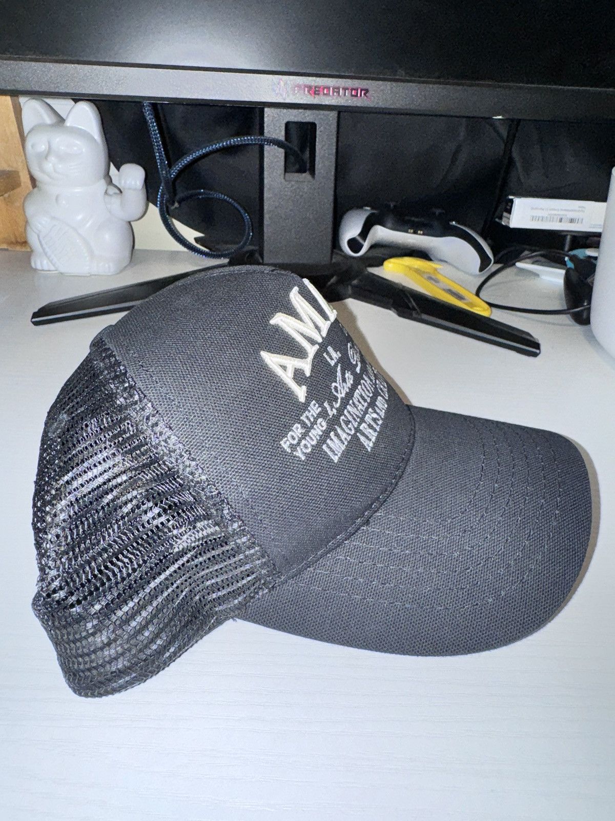 Amiri AMIRI Black ‘Arts District’ Trucker Cap Size ONE SIZE - 3 Thumbnail