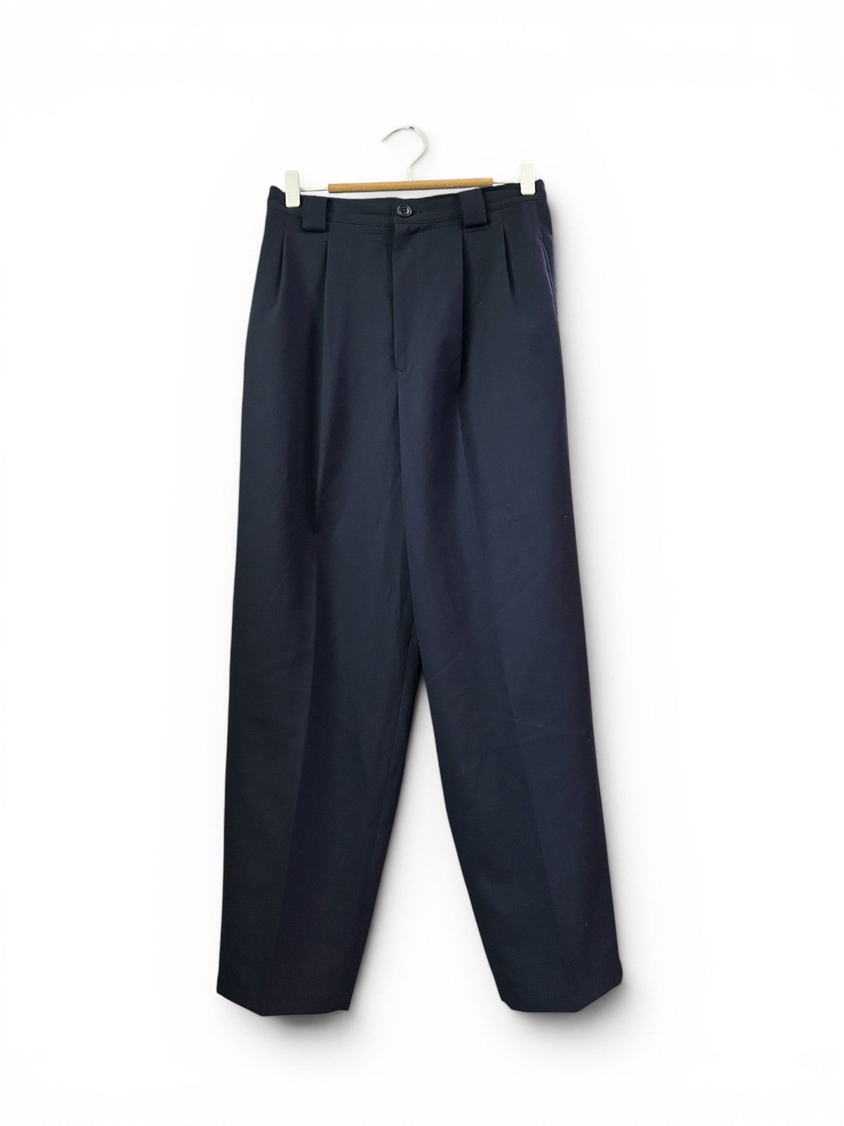 Y's Archive Yohji Yamamoto Wool Gabardine Double Pleated Trouser Size 29" - 1 Thumbnail