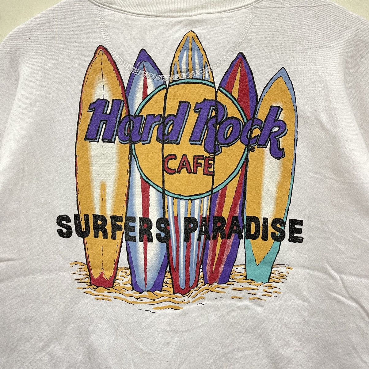 Hard Rock Cafe Vintage 90s Hard Rock Cafe surfers paradise sweatshirt Size US L / EU 52-54 / 3 - 3 Thumbnail