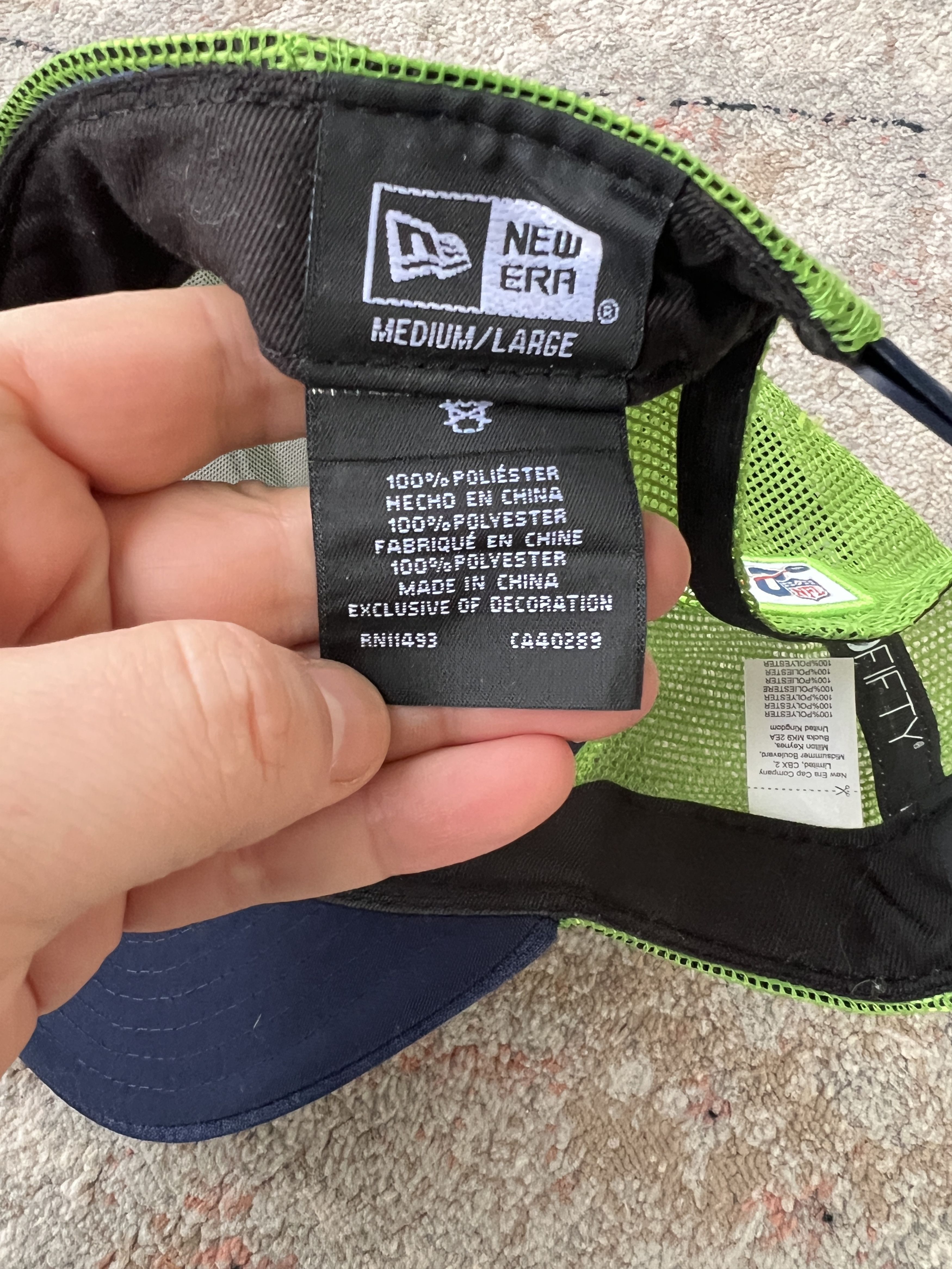 NFL × New Era NFL Seahawks Seattle Cap Size ONE SIZE - 8 Thumbnail