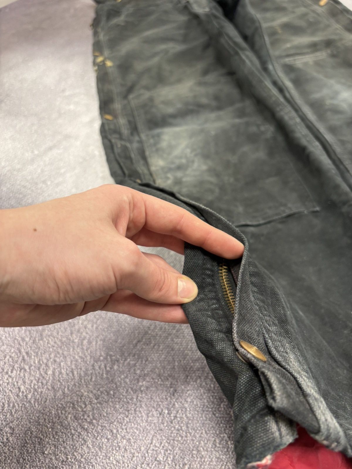 Carhartt Vintage Carhartt Bib Overalls Quilted Lined R04 BLK Canvas Size US 38 / EU 54 - 8 Thumbnail