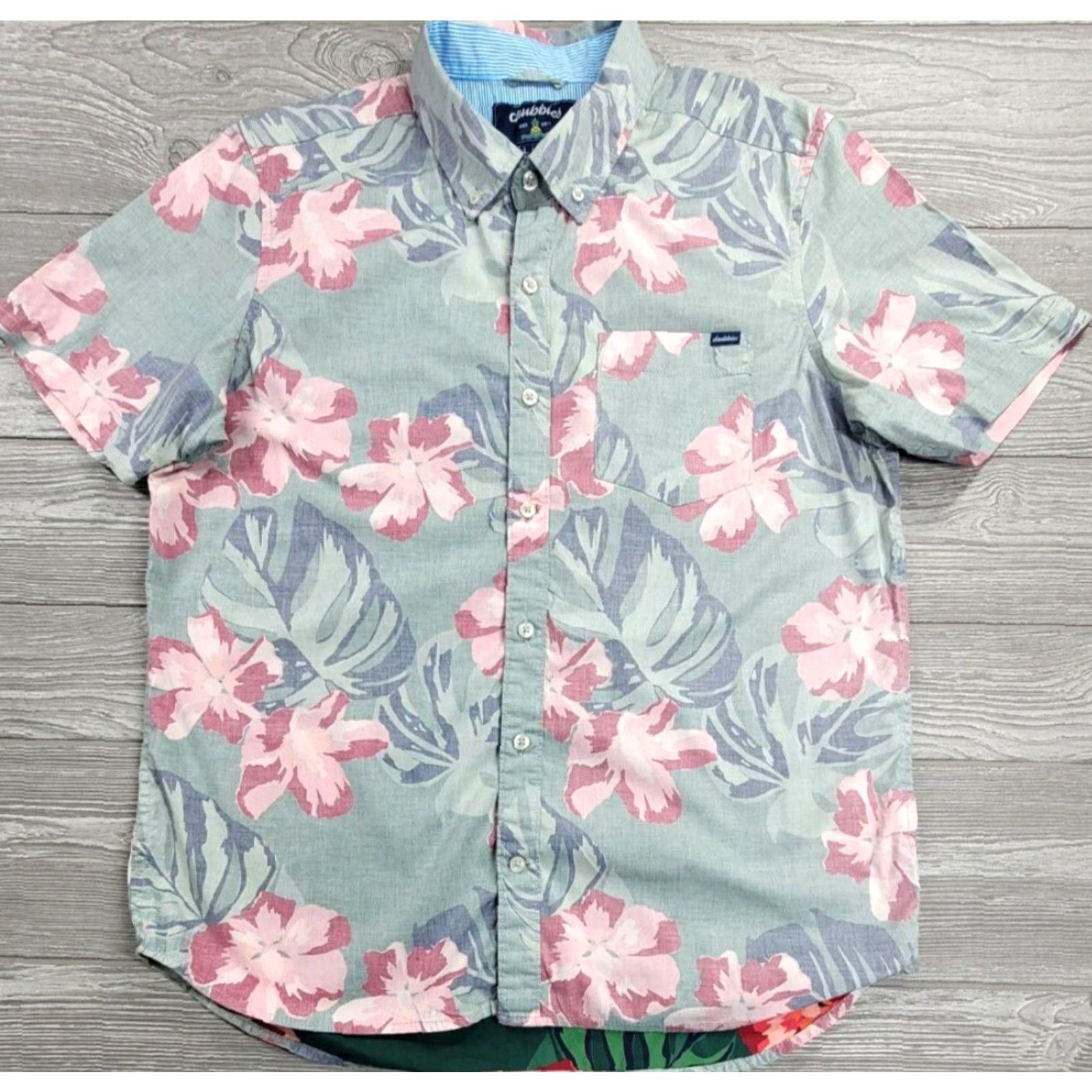 Chubbies Chubbies Friday Shirt Short Sleeve Button Up Men’s Sz L Hawaiian Reverse Print Shirt Size US L / EU 52-54 / 3 - 3 Thumbnail