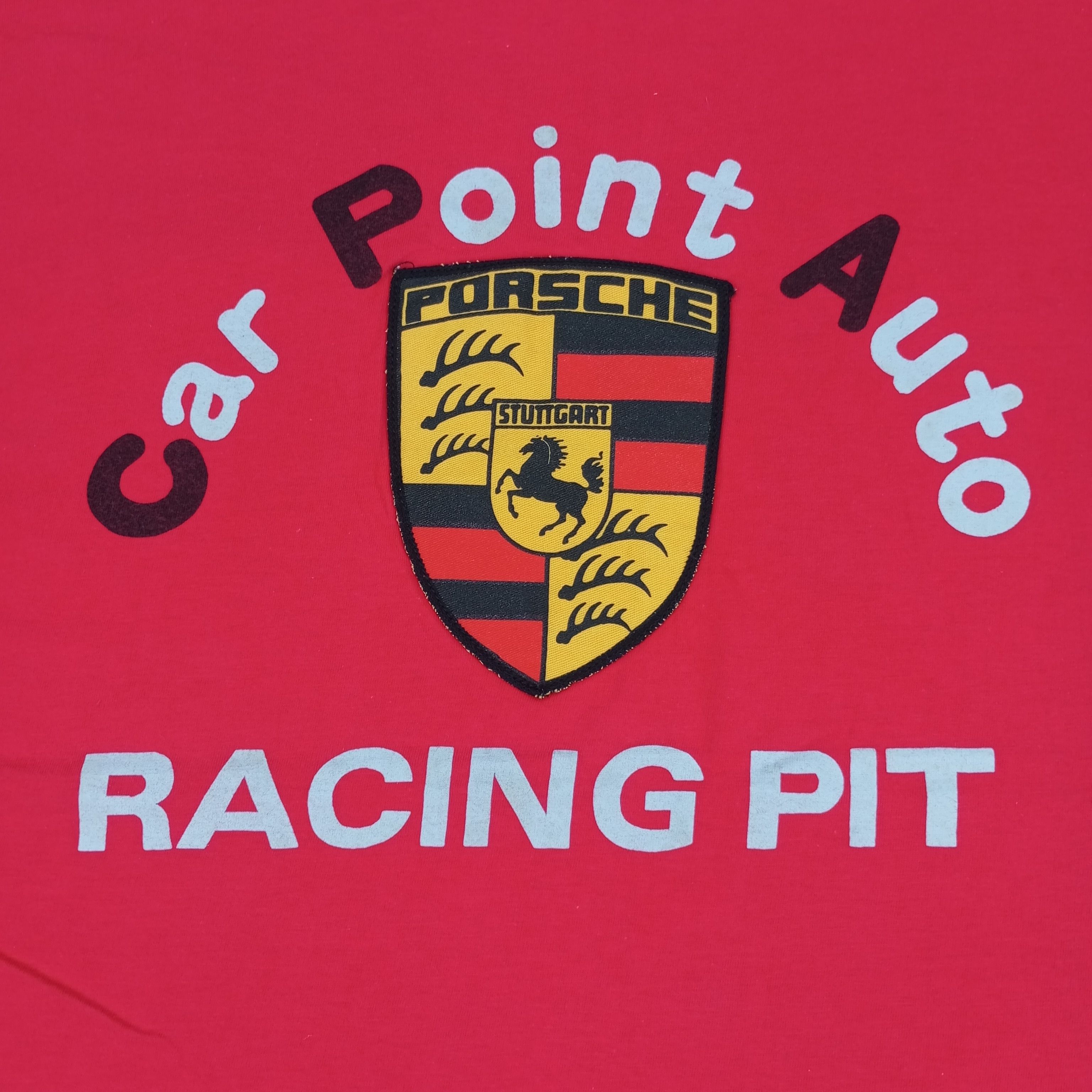 Porsche Design × Vintage Porsche Racing Pit Motorsports Vintage Tshirt Size US M / EU 48-50 / 2 - 2 Thumbnail