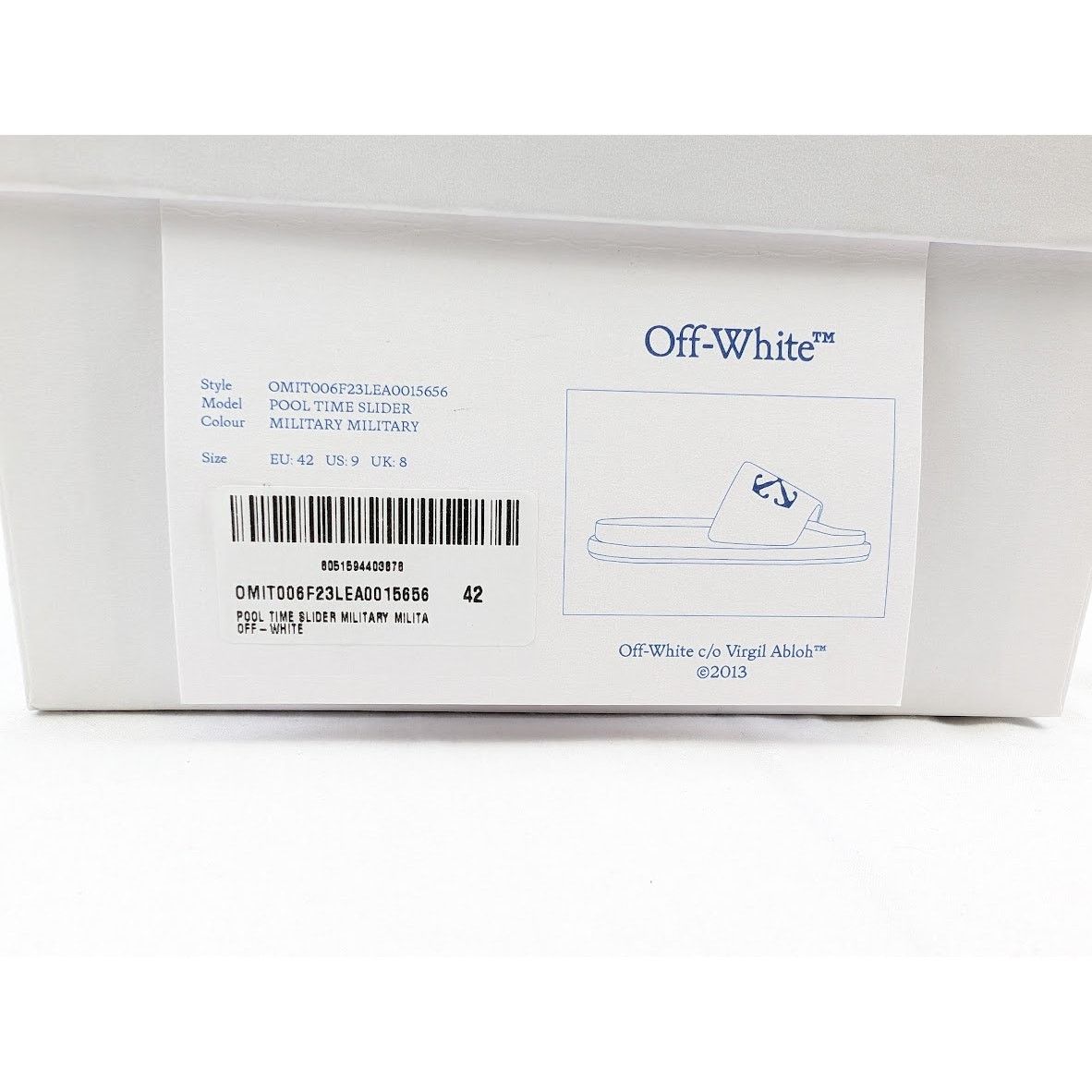 Off-White o1rshd1 Pool Time Slider in Military Green Size US 9 / EU 42 - 20 Thumbnail