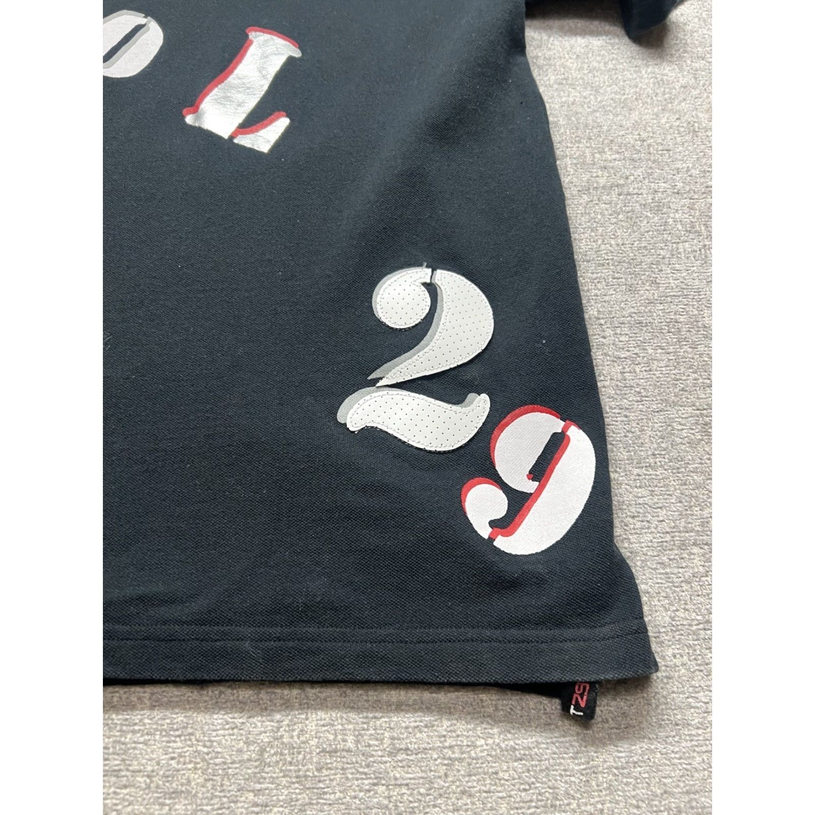 Vintage VINTAGE Lot 29 Men’s XL Polo Shirt Black Short Sleeve, Lot 29, Polo, Men, Black, Vintage, Looney Tunes, Sam, 100% Cotton Size US XL / EU 56 / 4 - 4 Thumbnail