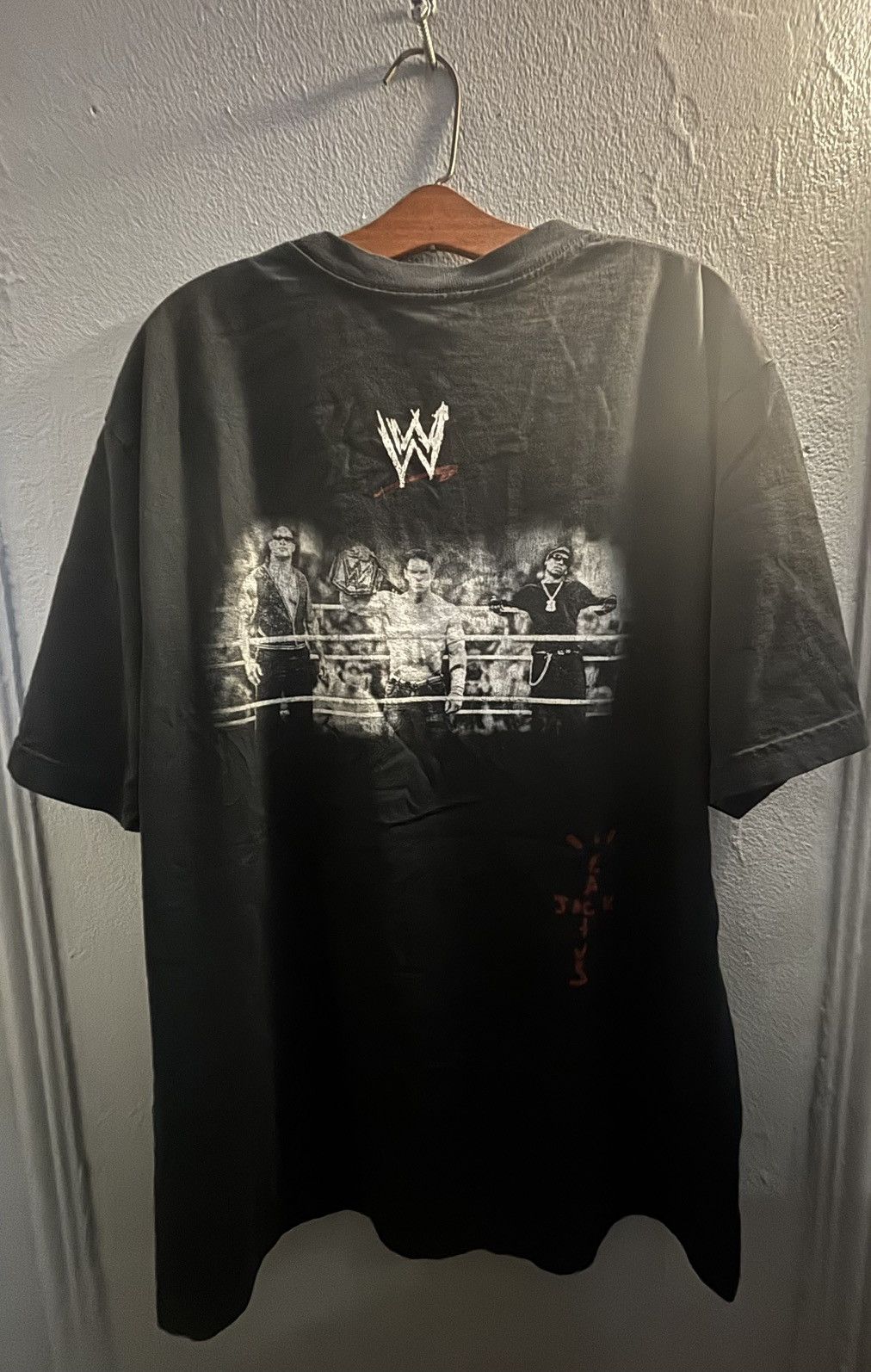 WWE Travis Scott x WWE Wrestling Is Real T-Shirt Size XXL | Grailed