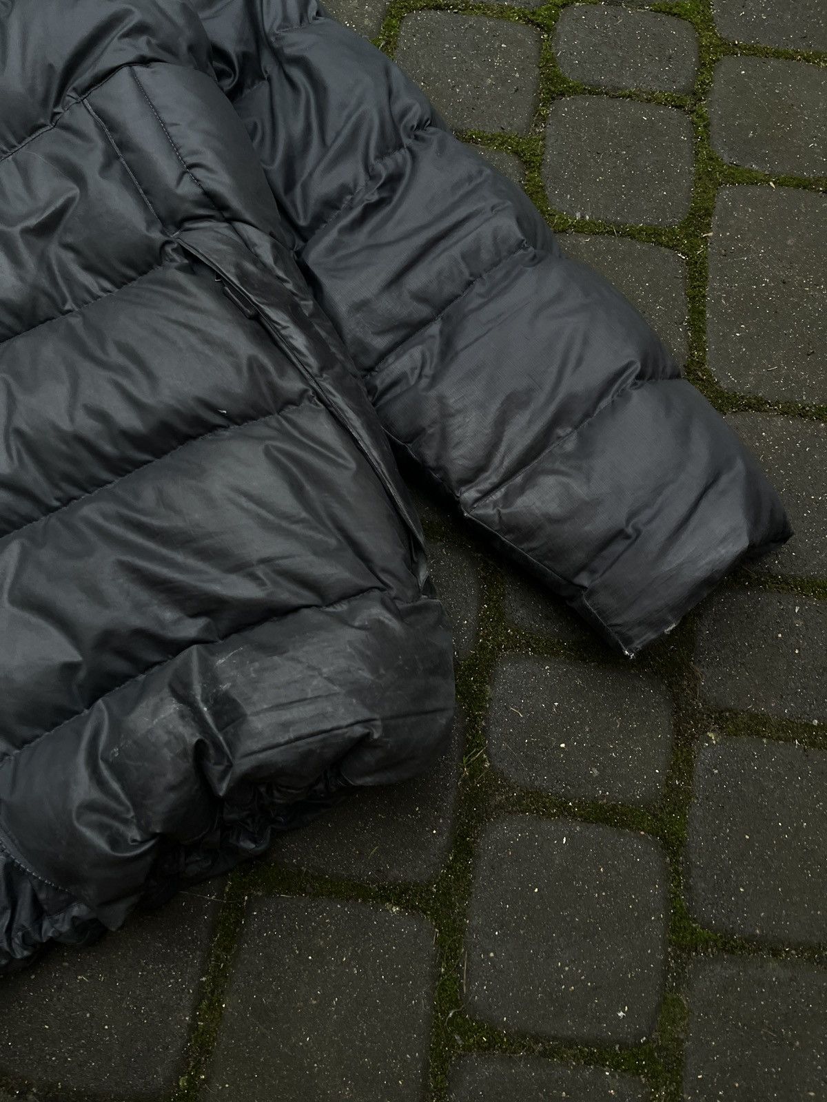 Nike × Vintage Grey Vintage Nike swoosh puffer jacket 90s boxy Size US XL / EU 56 / 4 - 3 Thumbnail
