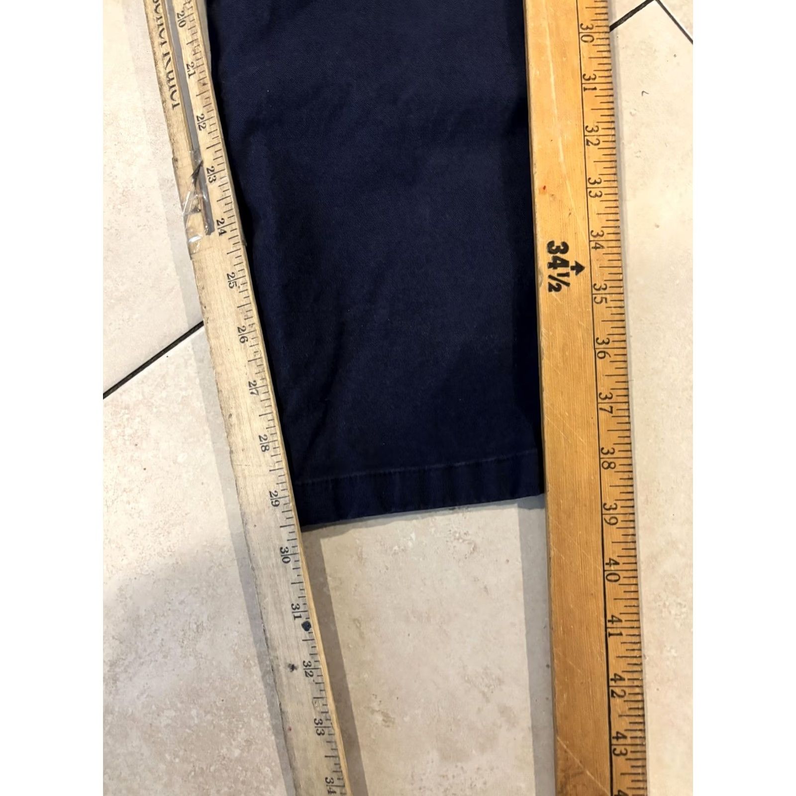 Bonobos Bonobos Pants Mens 34x32 Blue Cotton Chino Flat Front Pockets Tapered Leg Casual Reading: 33x32? Size US 33 - 7 Thumbnail