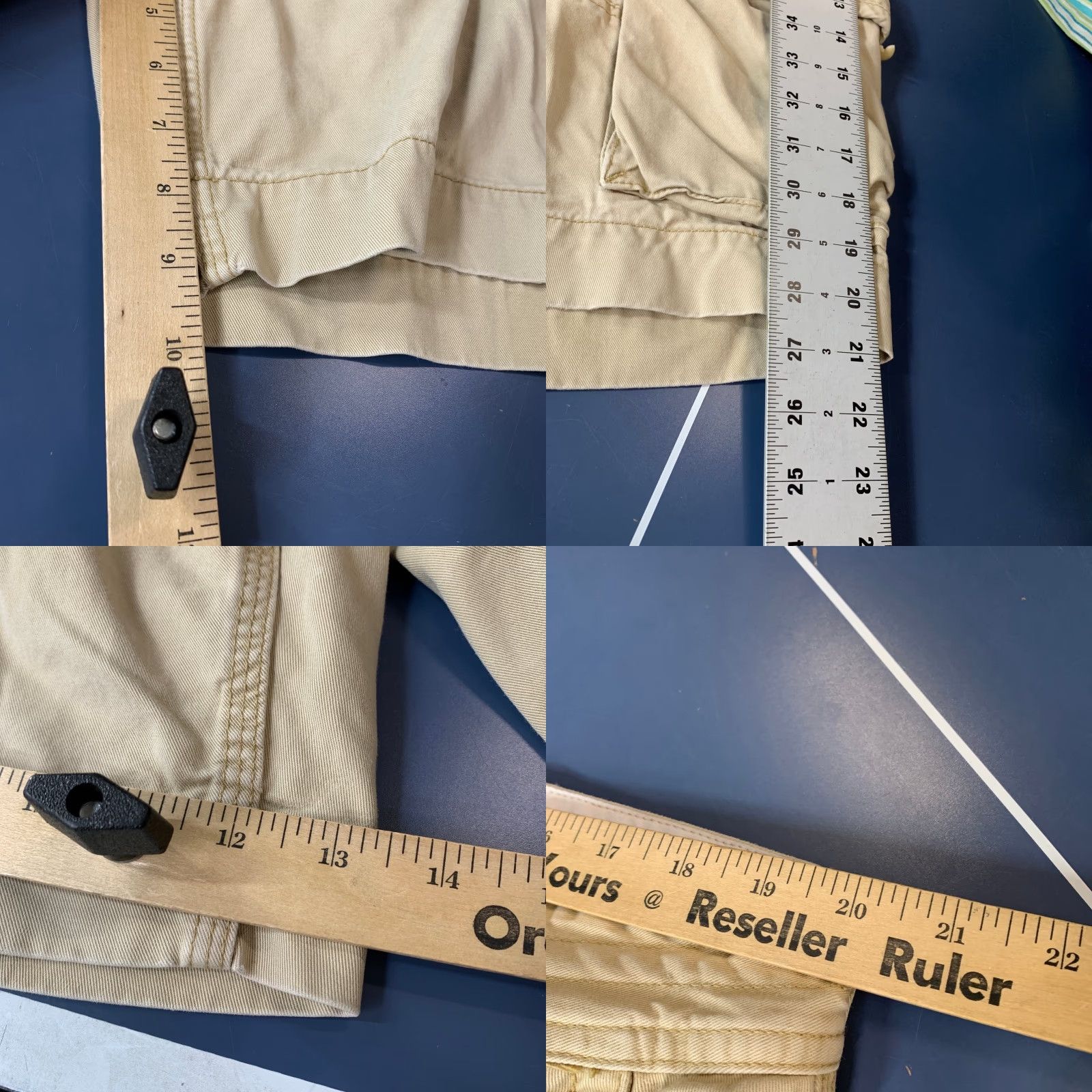 Polo Ralph Lauren VINTAGE Polo Ralph Lauren Military Shorts Mens 40 Beige Outdoor Utility 40x9.5 Cargo Pocket Beige Mens Shorts Size US L / EU 52-54 / 3 - 9 Thumbnail