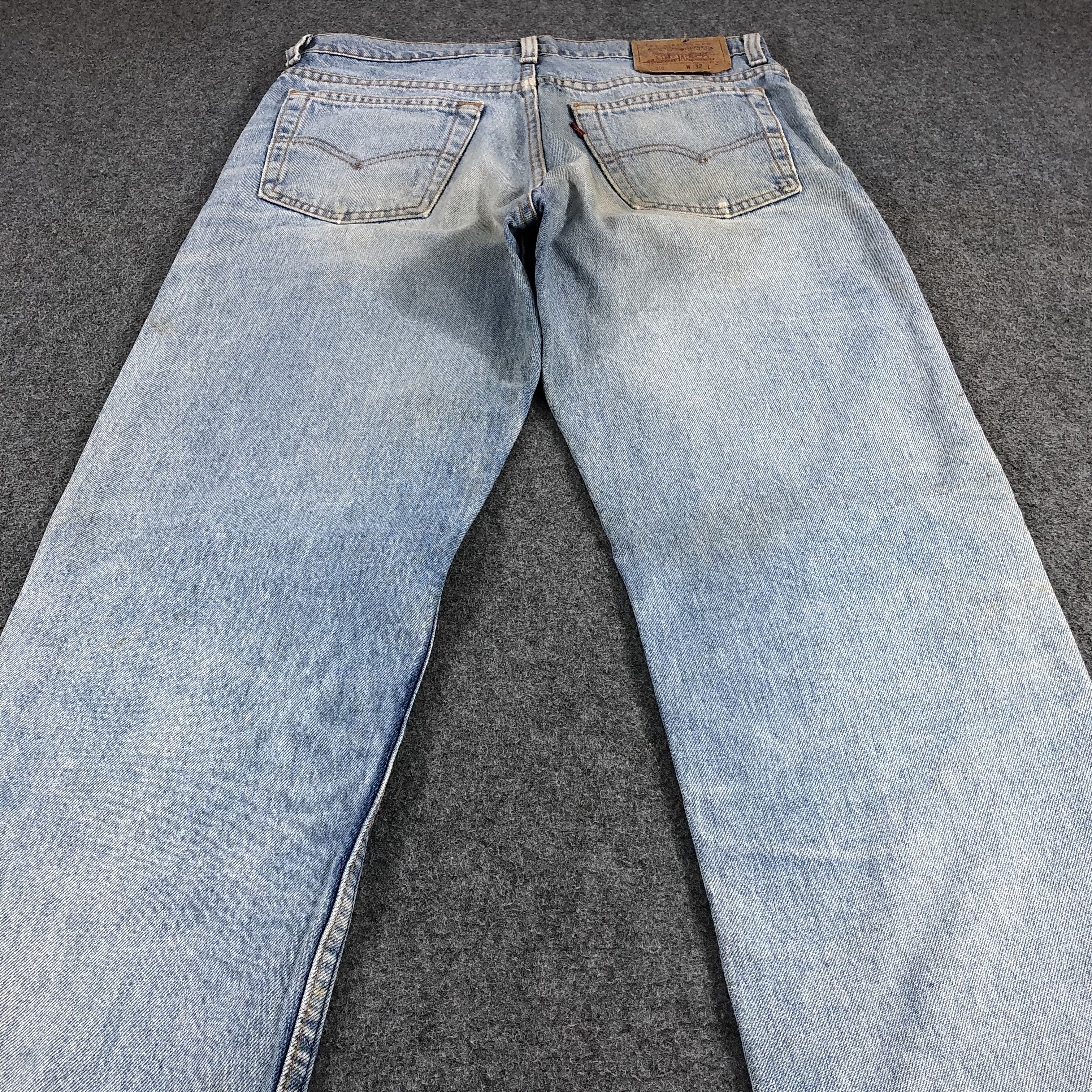 Vintage 90s Distress Light Wash Levis 510 Jeans-JM1356