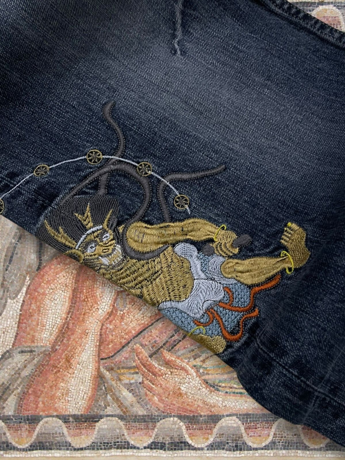 Japanese Brand Vintage Og 90s Japan Designer Karakuri God Traditional Denim Size US 28 / EU 44 - 8 Thumbnail