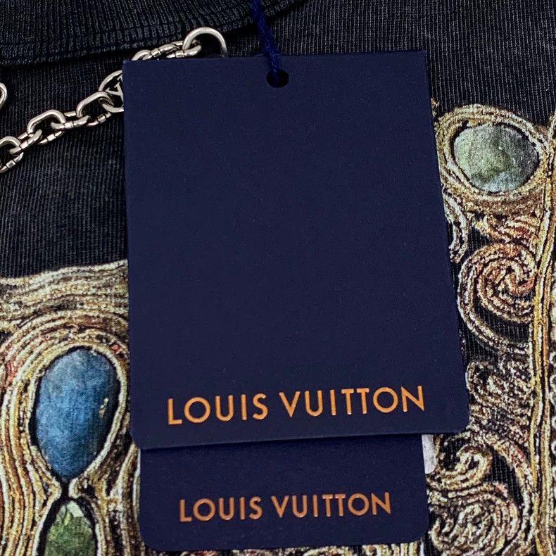 Louis Vuitton Louis Vuitton Black-and-grey jewel-print worn-in cotton cr Size XXS / US 00 / IT 34 - 7 Thumbnail