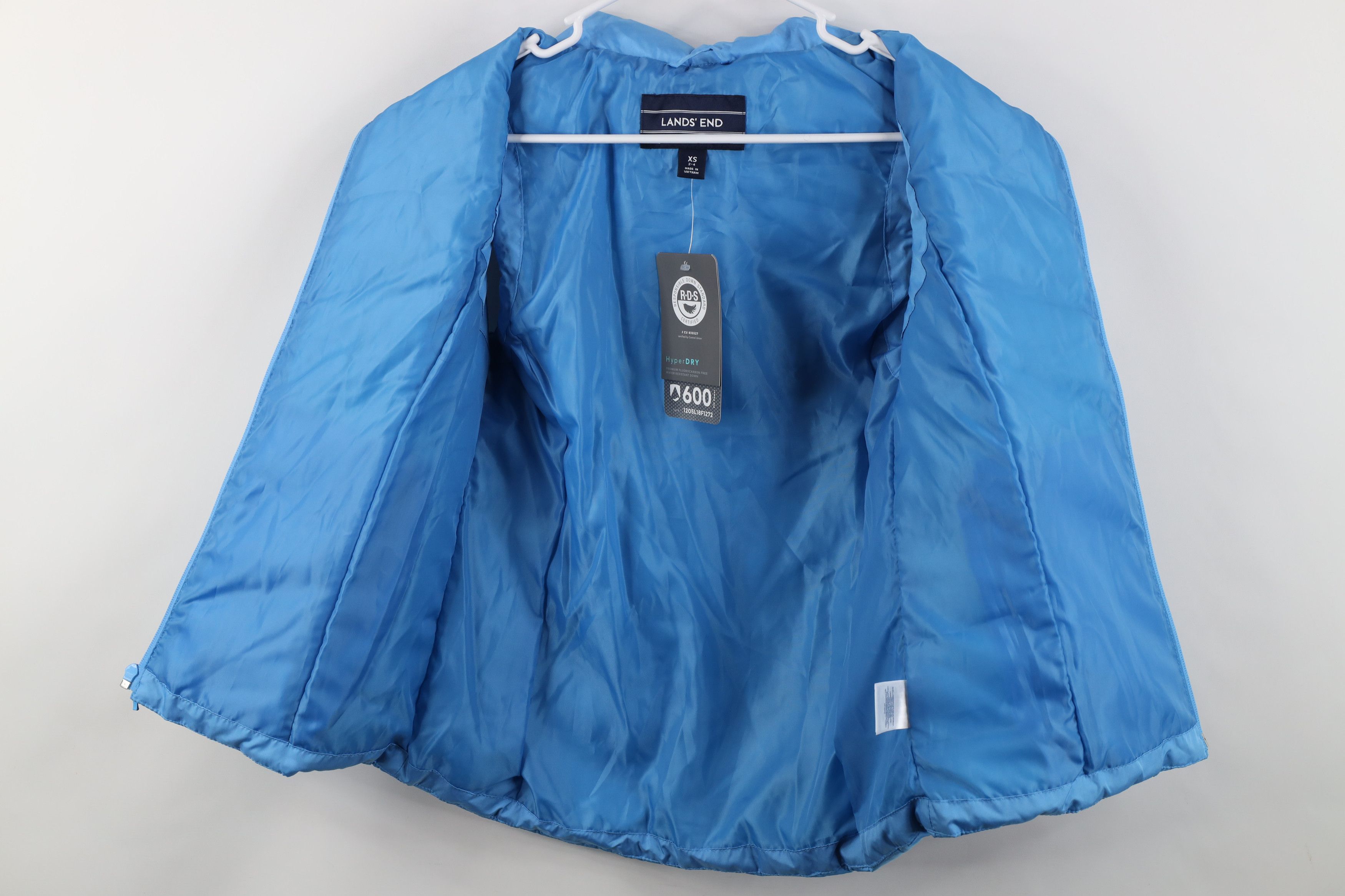 Lands' End New Lands End Hyper Dry 600 Duck Down Puffer Vest Jacket Size XS / US 0-2 / IT 36-38 - 7 Thumbnail
