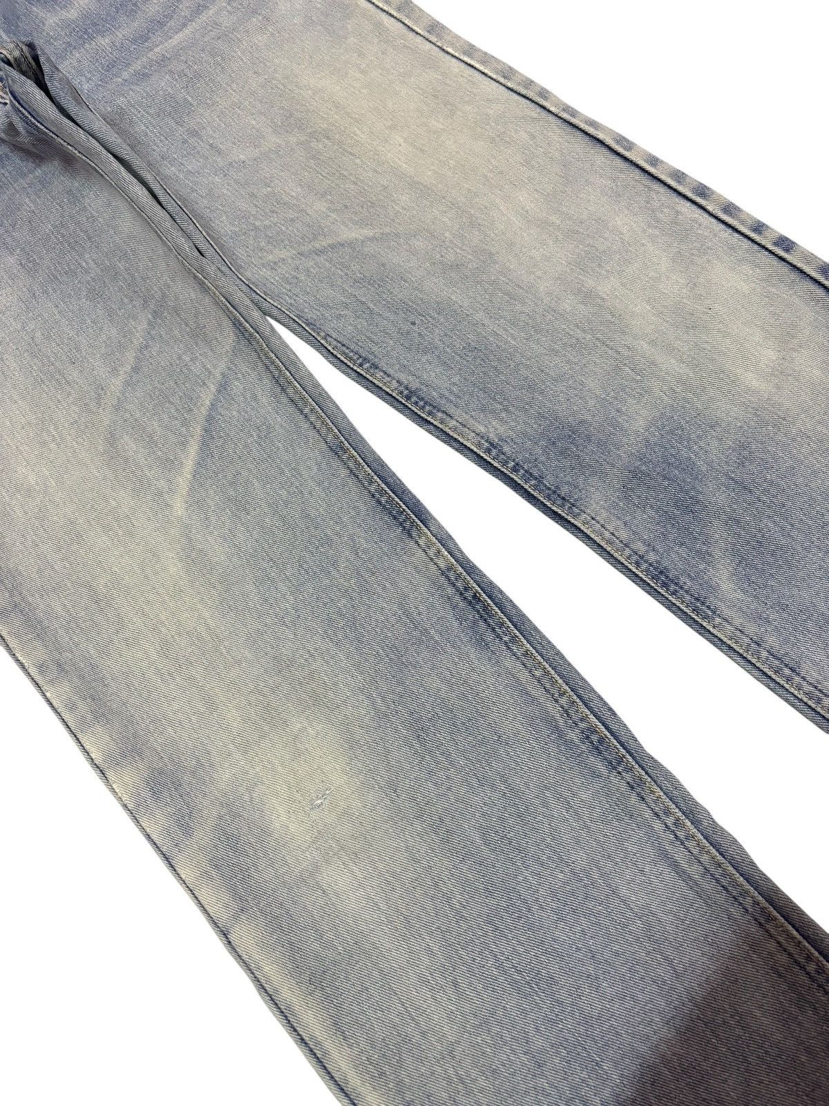 Edwin Vtg Edwin Japan 403 Blue Washed Distressed Jeans Size US 30 / EU 46 - 4 Thumbnail