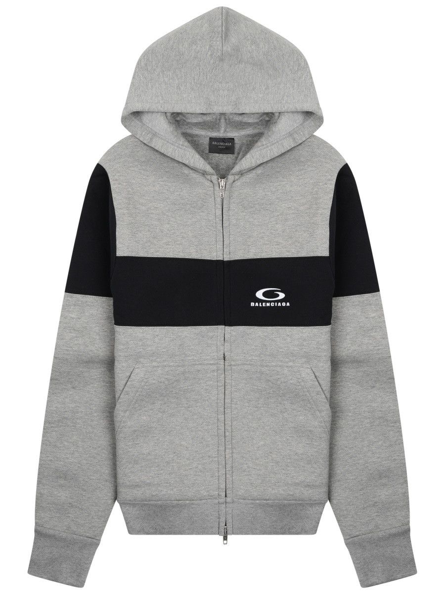 Balenciaga BALENCIAGA SWEATSHIRT WITH LOGO - GREY Size US S / EU 44-46 / 1 - 1 Thumbnail