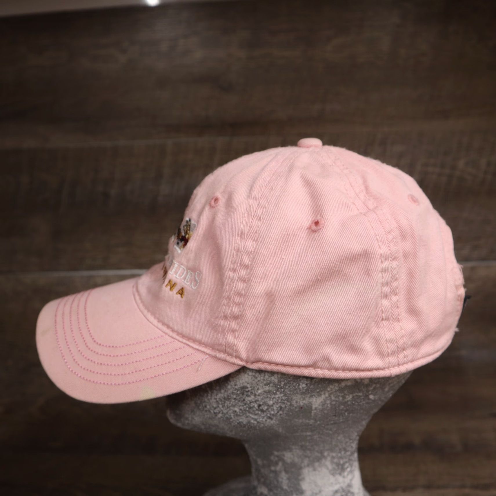 Vintage Fishing Hat Gallatin River Guides Big Sky Montana Pink Cap Adult Adjustable Pink Hat Unisex Adults Baseball Cap Cotton 100 % Casual Outdoors Boys Mens Size ONE SIZE - 5 Thumbnail