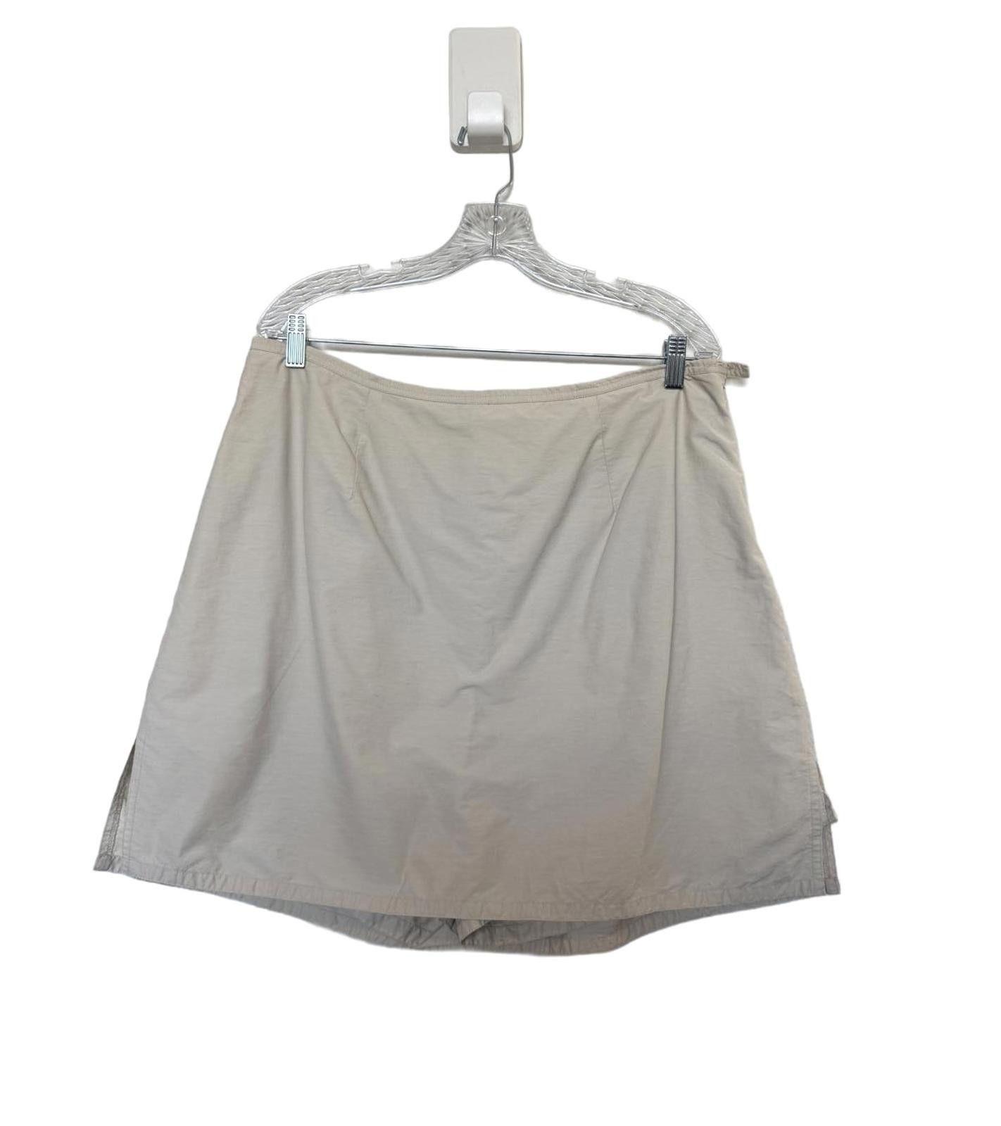 Designer Vintage Nylon Cotton Skort Skirt with shorts Size 40" / US 18 - 1 Thumbnail