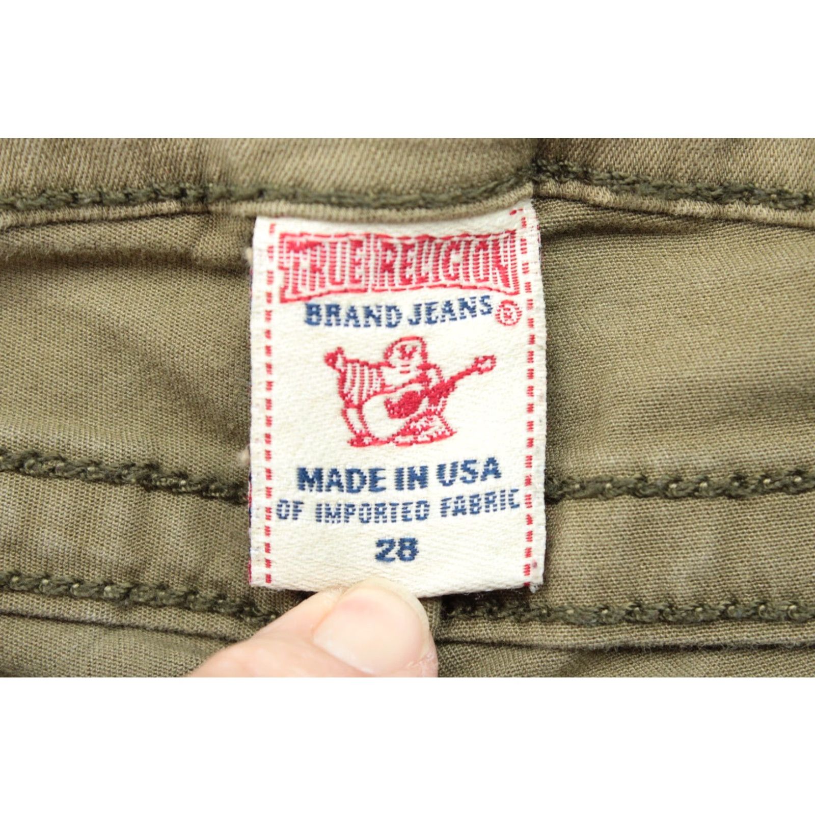 True Religion True Religion Jeans Women 28 Green Low Rise Skinny Denim 5-Pocket Gorpcore Grunge City Designer Womens Size 28" / US 6 / IT 42 - 7 Thumbnail