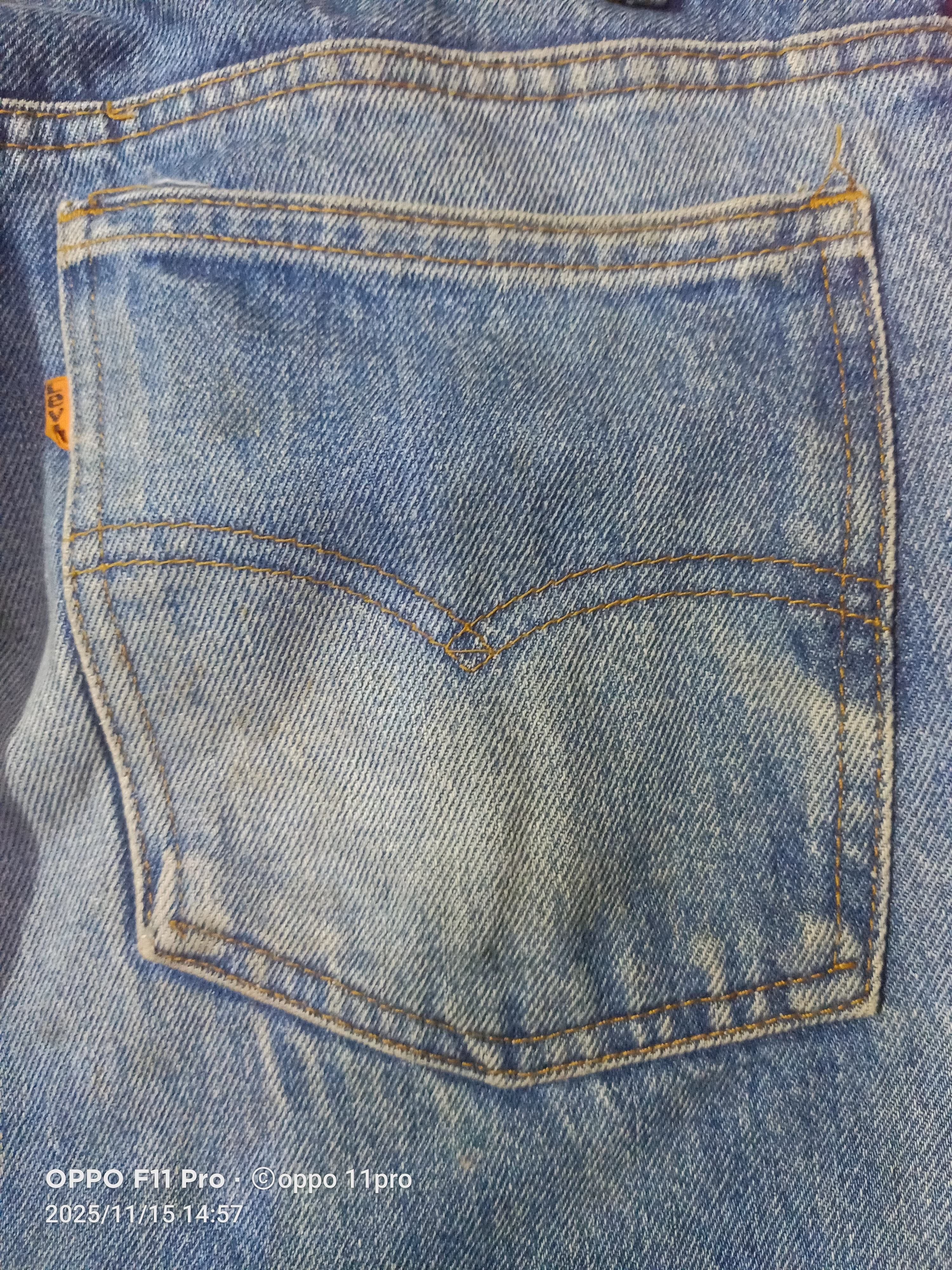 Levi's Vintage Clothing Vintage Levis 80s 505 Oren Tag Distressdenim 🌟 Size US 34 / EU 50 - 6 Thumbnail