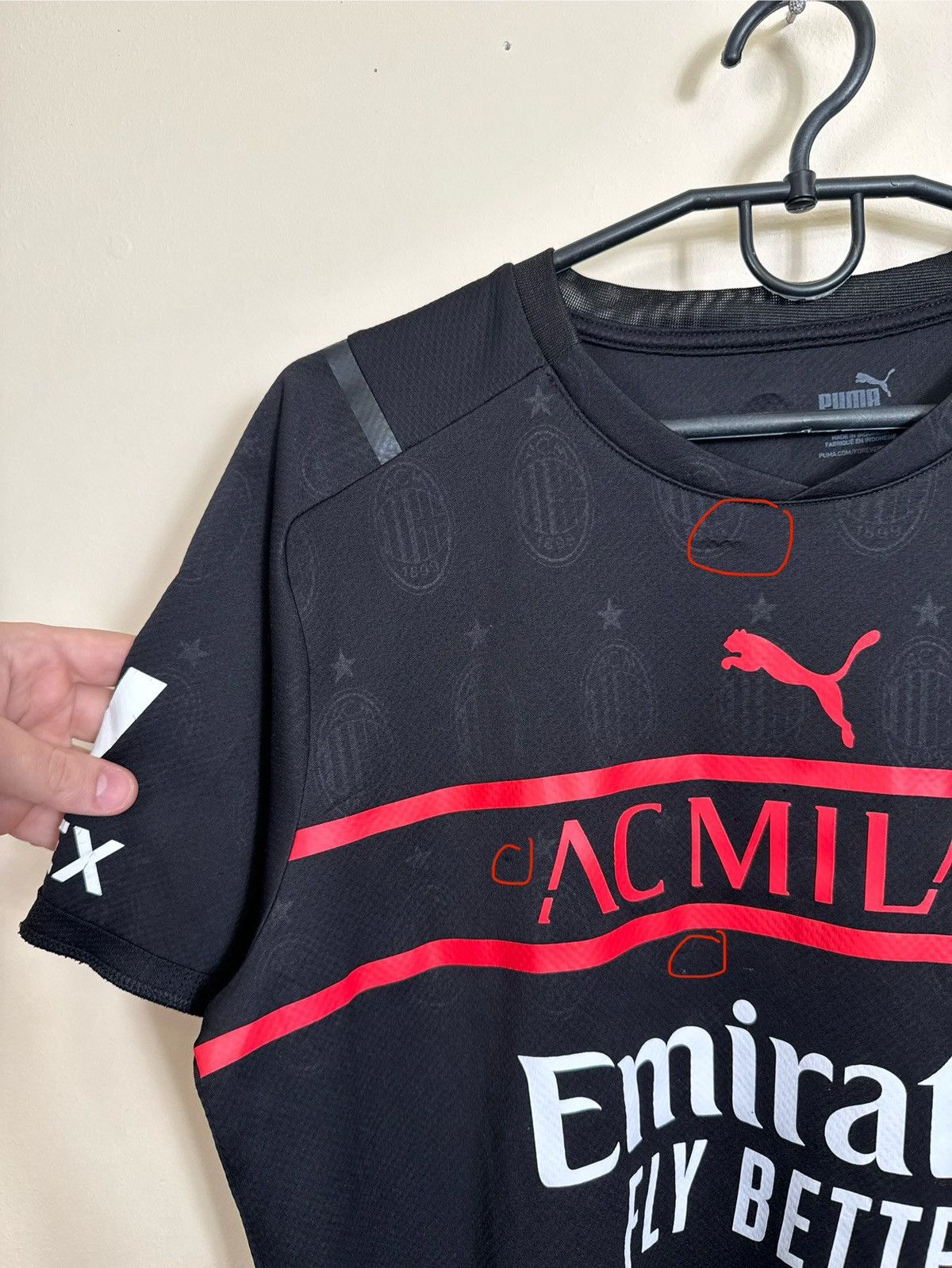 Puma Puma AC Milan Jersey 2021-2022 Third Kit Short R. Leao #17 Size US M / EU 48-50 / 2 - 7 Thumbnail