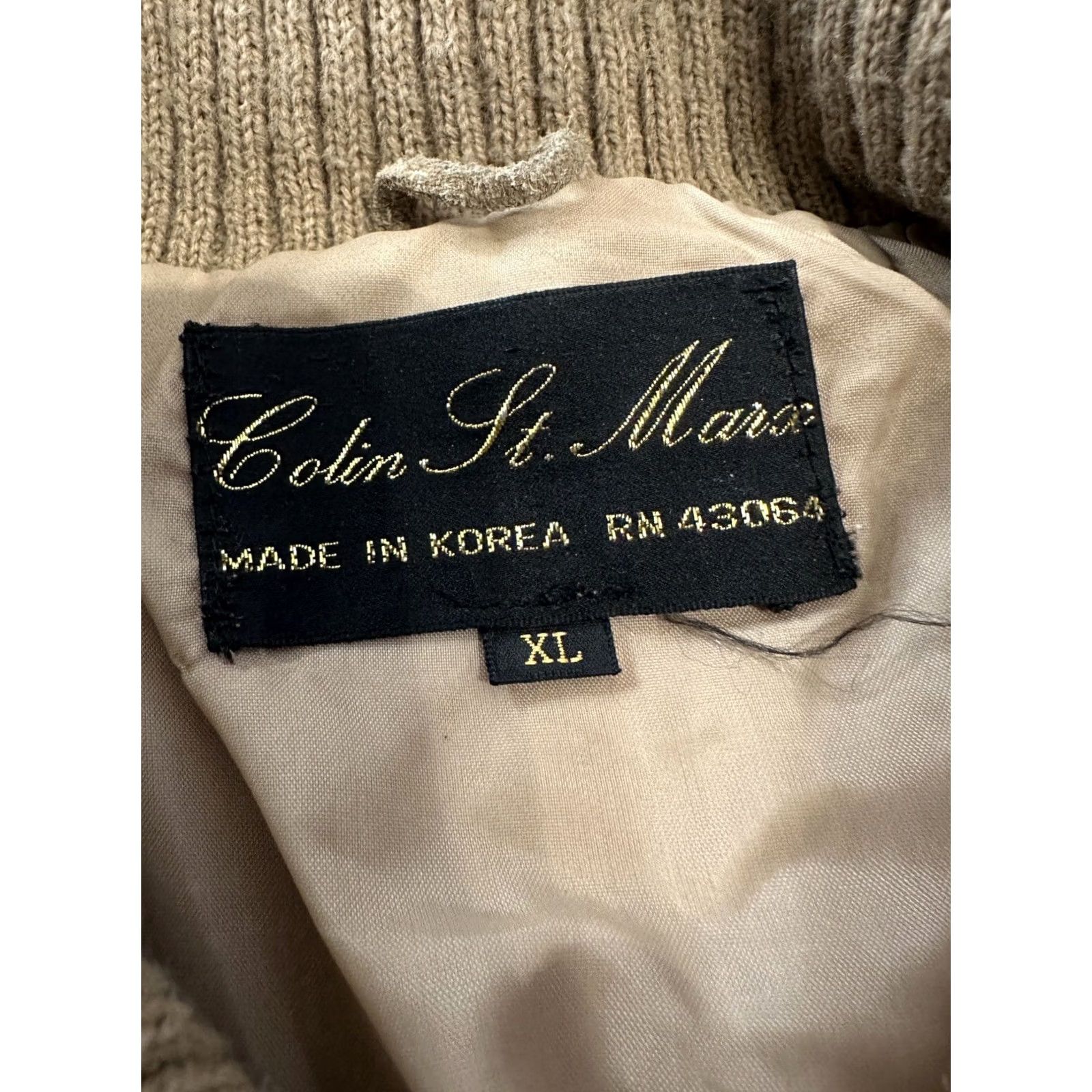 Vintage VINTAGE Colin St. Marx Jacket Leather Beige XL Women's 80s Suede Motorcycle Size XL / US 12-14 / IT 48-50 - 3 Thumbnail