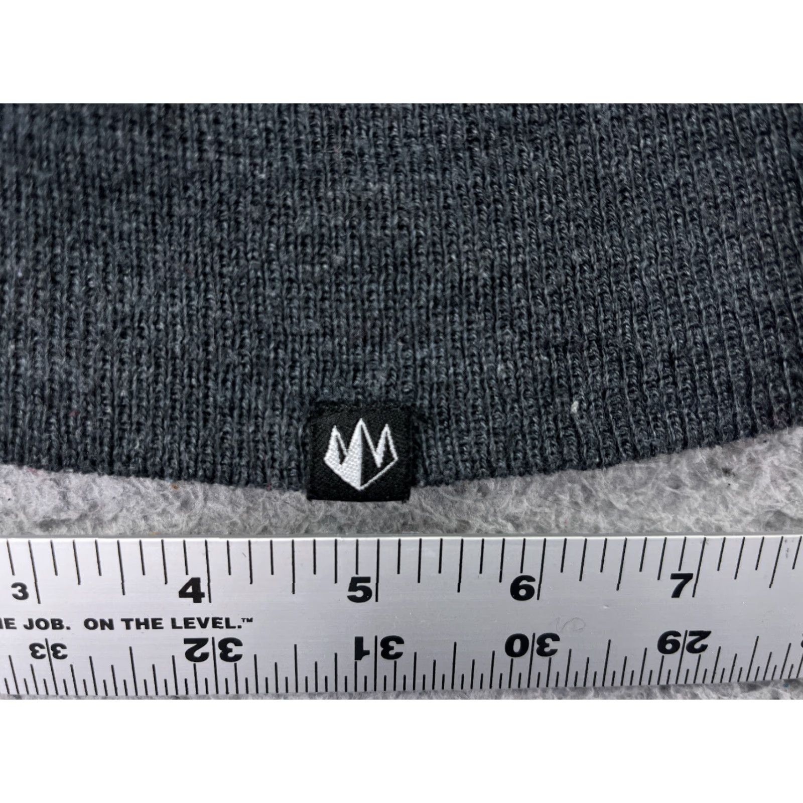 Vintage State Of Wow Beanie Adult One Size Gray Knit Acrylic Hat / Beanie Mens Skate Logo Knit Hat Size ONE SIZE - 2 Thumbnail