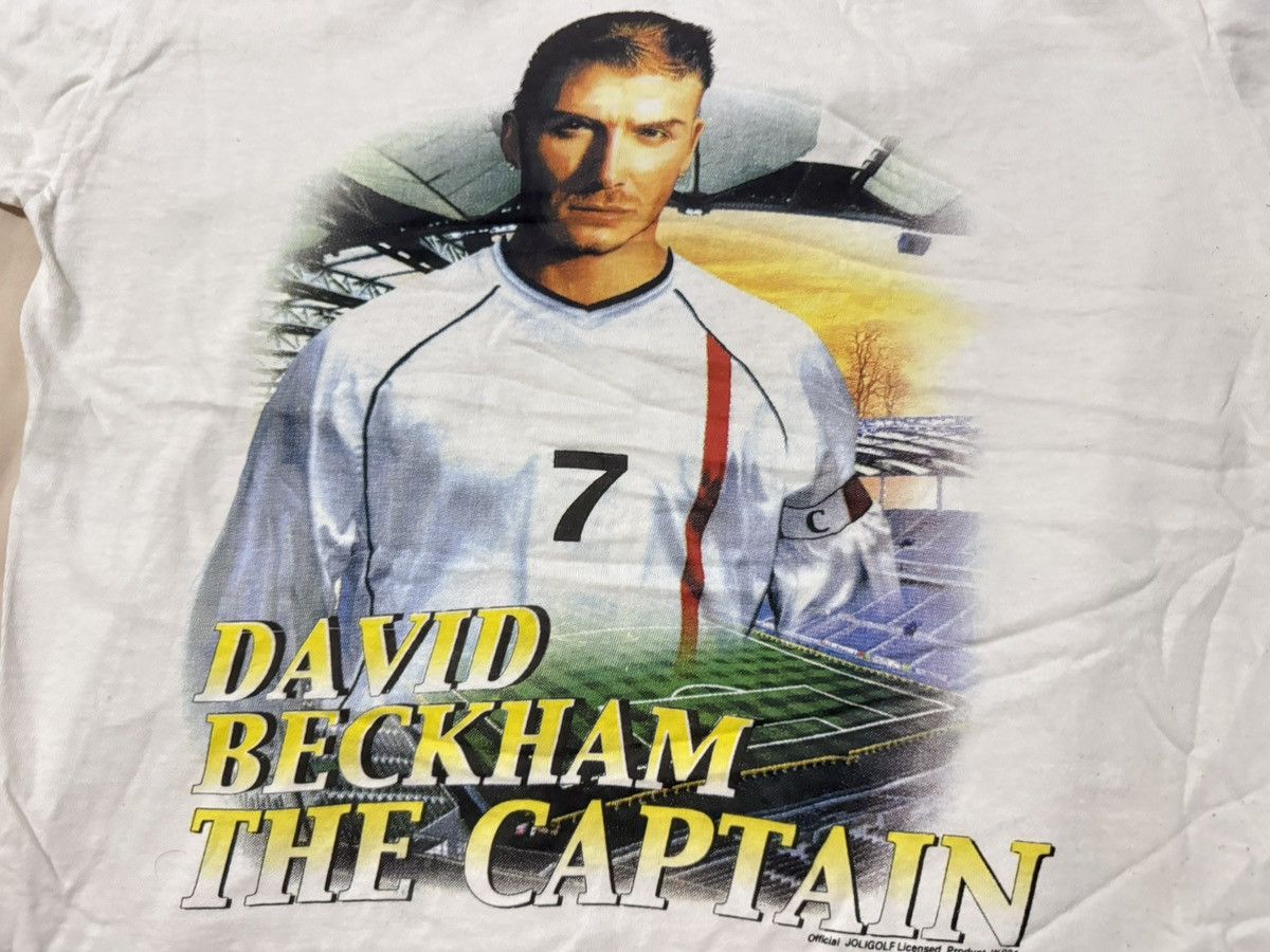 David Beckham × Vintage Vintage 2000s David Beckham Bootleg T Shirt Y2K Size US S / EU 44-46 / 1 - 2 Thumbnail
