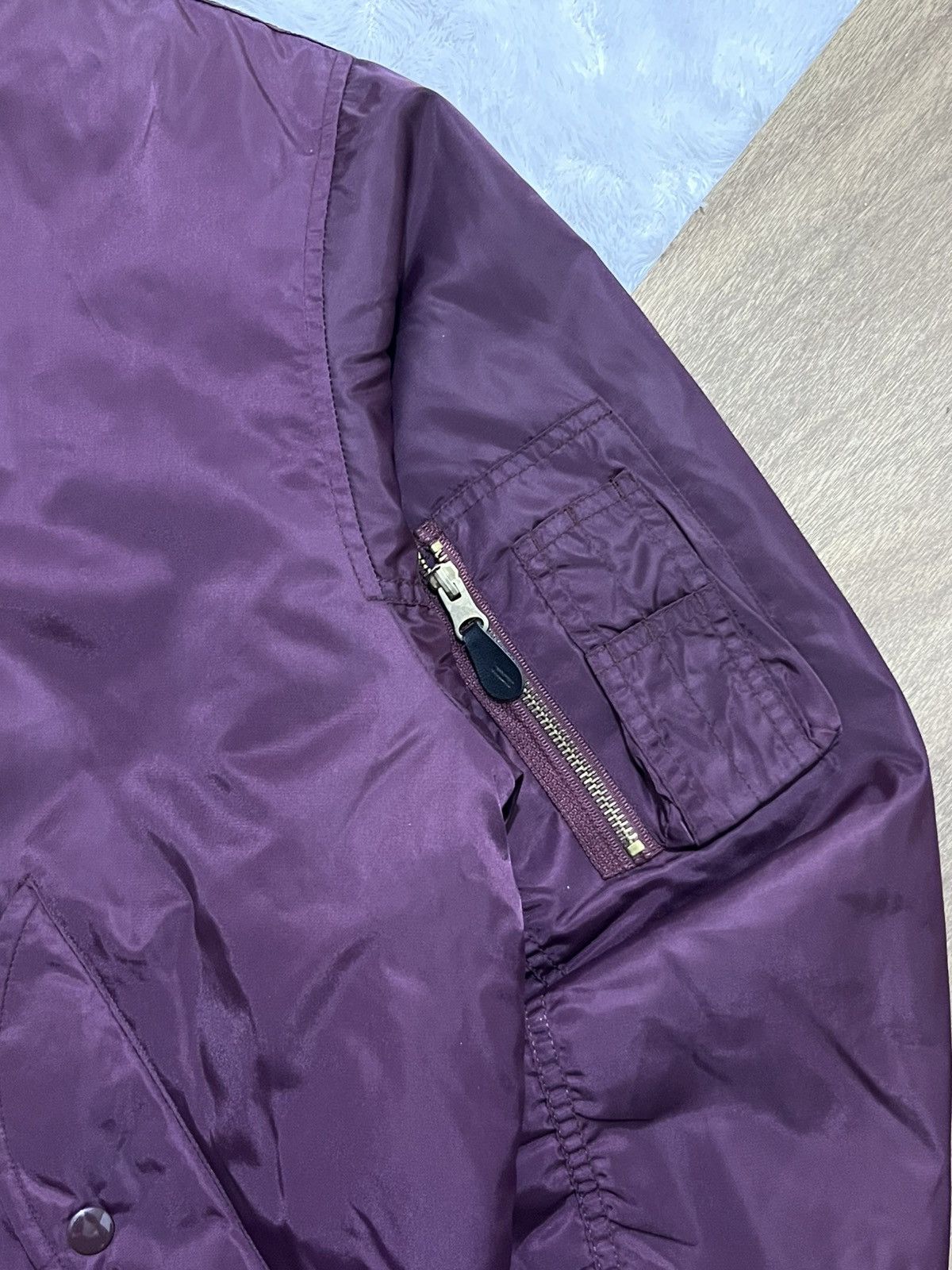 Other Phantom Military MA-1 Reversible Bomber Maroon Orange Size US XL / EU 56 / 4 - 3 Thumbnail
