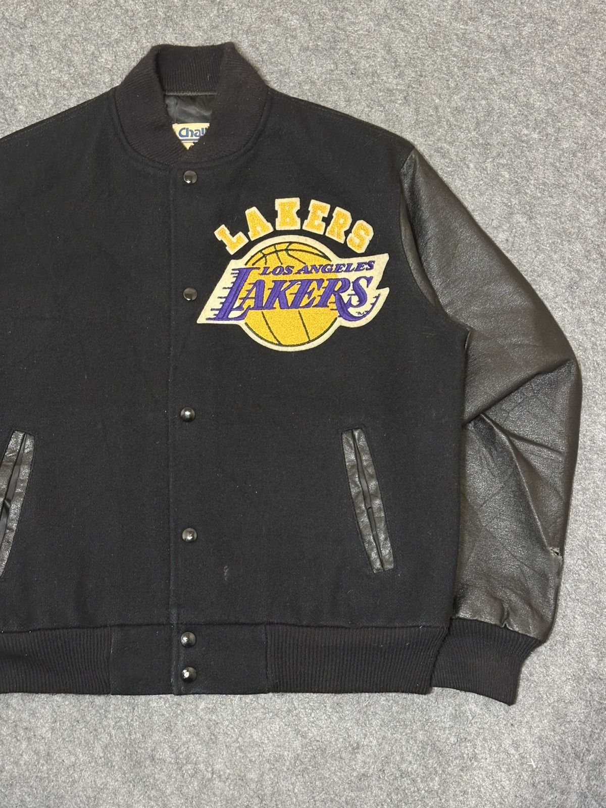 Chalk Line Los Angeles Lakers Black Varsity Jacket. Size US M / EU 48-50 / 2 - 6 Thumbnail