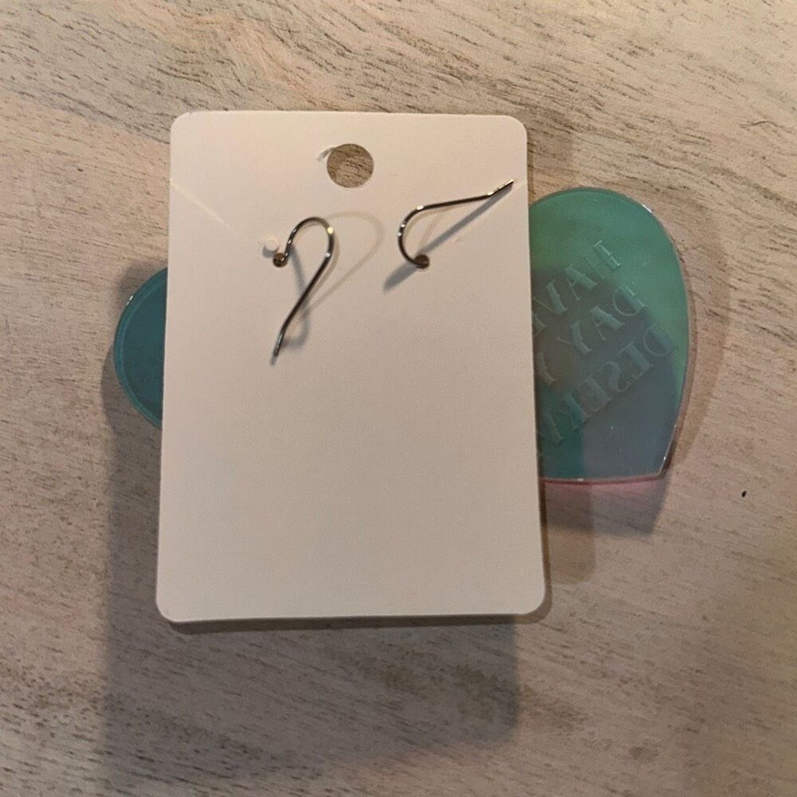 Other Have the Day You Deserve Holographic Heart Earrings | Sz OS Size ONE SIZE - 4 Thumbnail