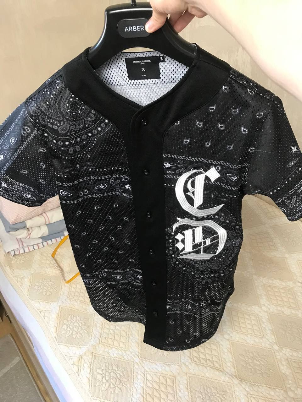 Criminal Damage 🔥 Criminal Damage Bandana Rare Button Up Shirt Vintage Black Size US S / EU 44-46 / 1 - 6 Thumbnail