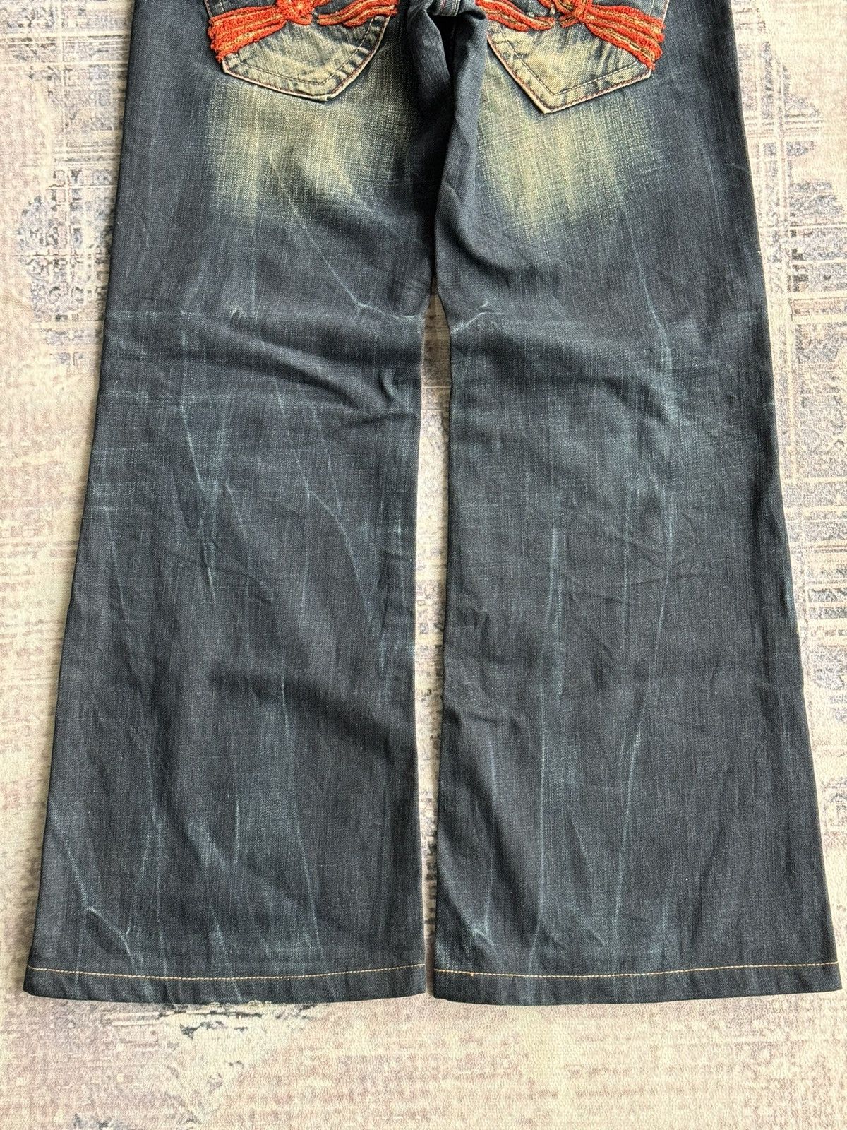 Japanese Brand XX Vintage Riobera Punk Poem Flared Denim Size US 30 / EU 46 - 4 Thumbnail