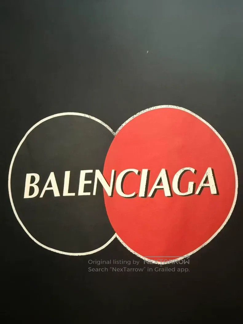 Balenciaga Balenciaga Black Men's Mastercard Short Sleeve Size US XS / EU 42 / 0 - 3 Thumbnail