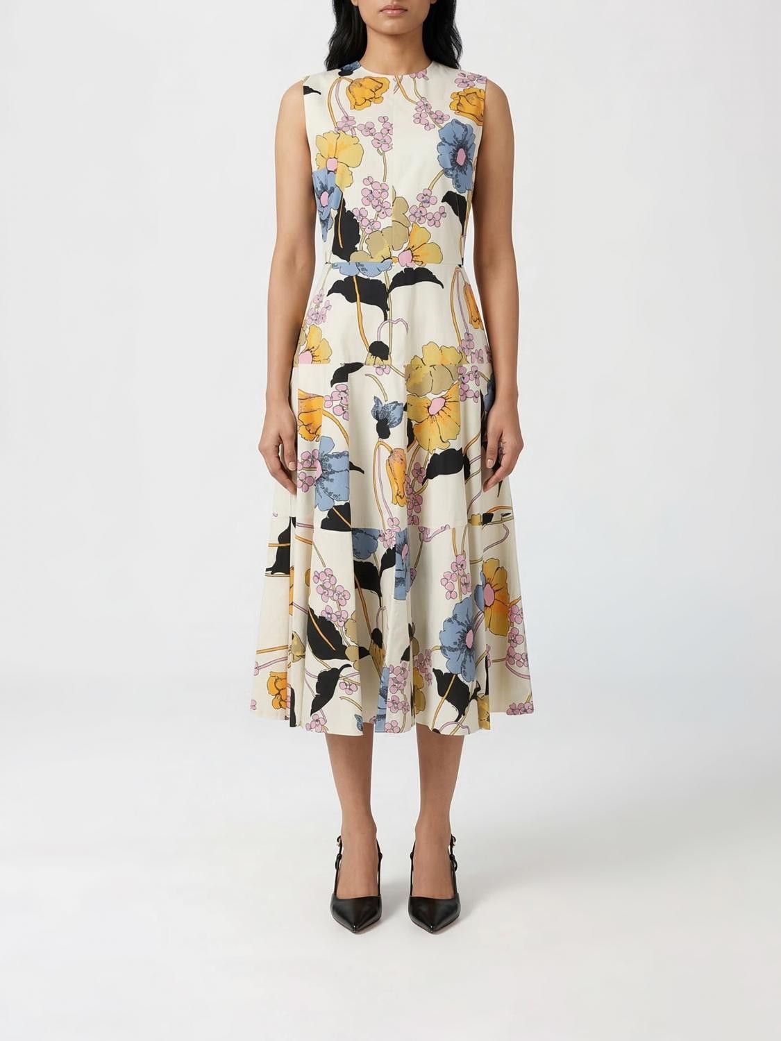 Marni Marni Dress Woman Yellow Cream Size M / US 6-8 / IT 42-44 - 1 Thumbnail