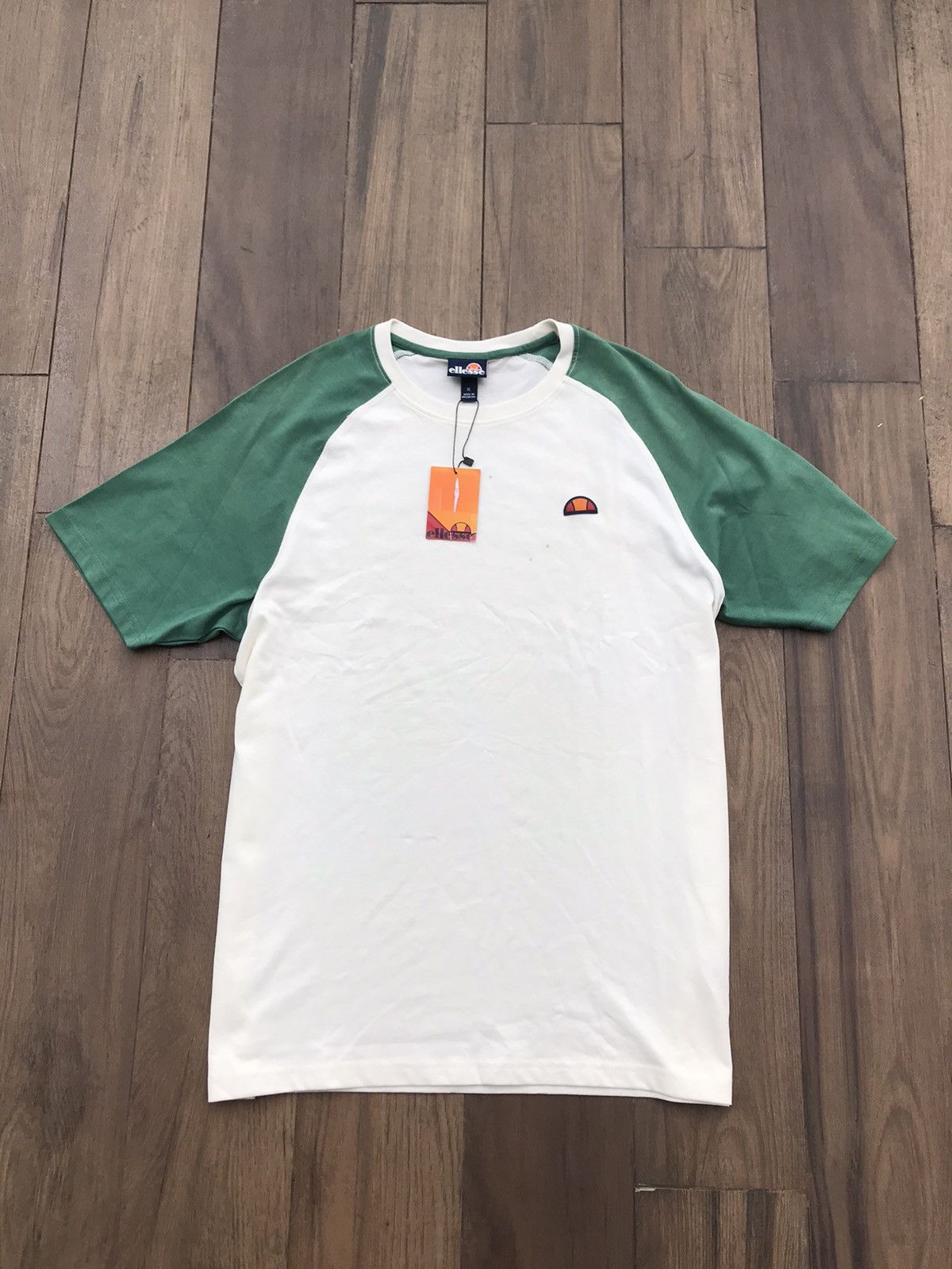 Ellesse Ellesse Italia Originals Raglan Tshirt tee shirt white beige Size US XL / EU 56 / 4 - 22 Thumbnail